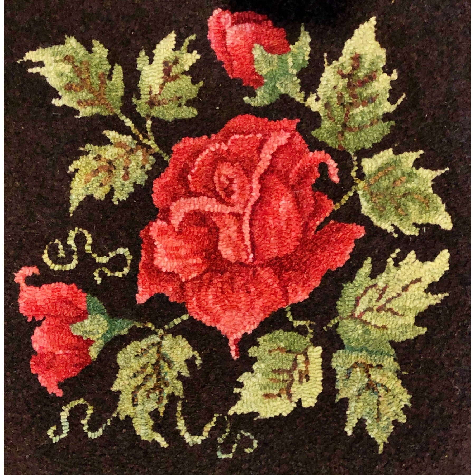 Marie, rug hooked by Linda Schauer