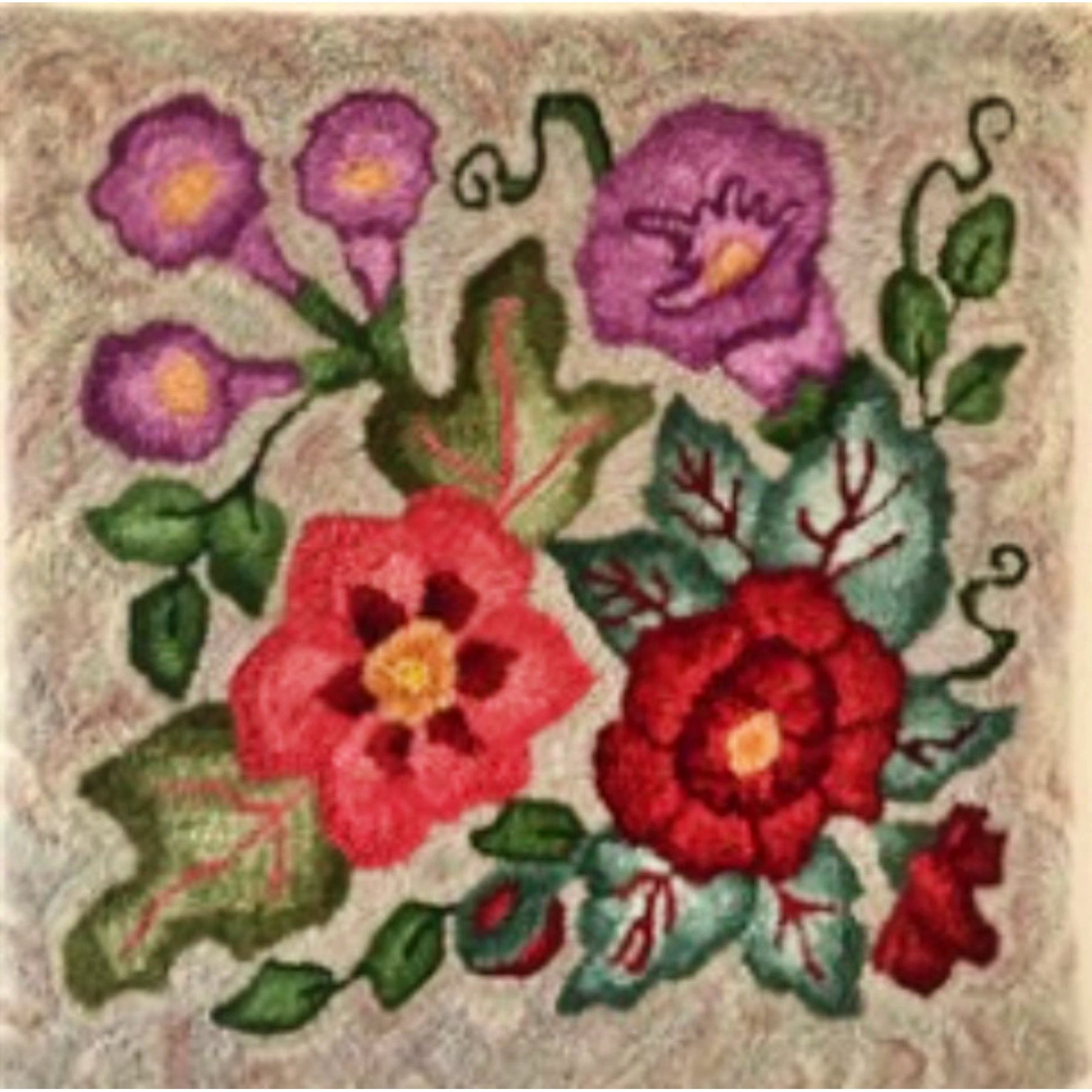 Newhall Legacy, rug hooked by Pamela Richardson