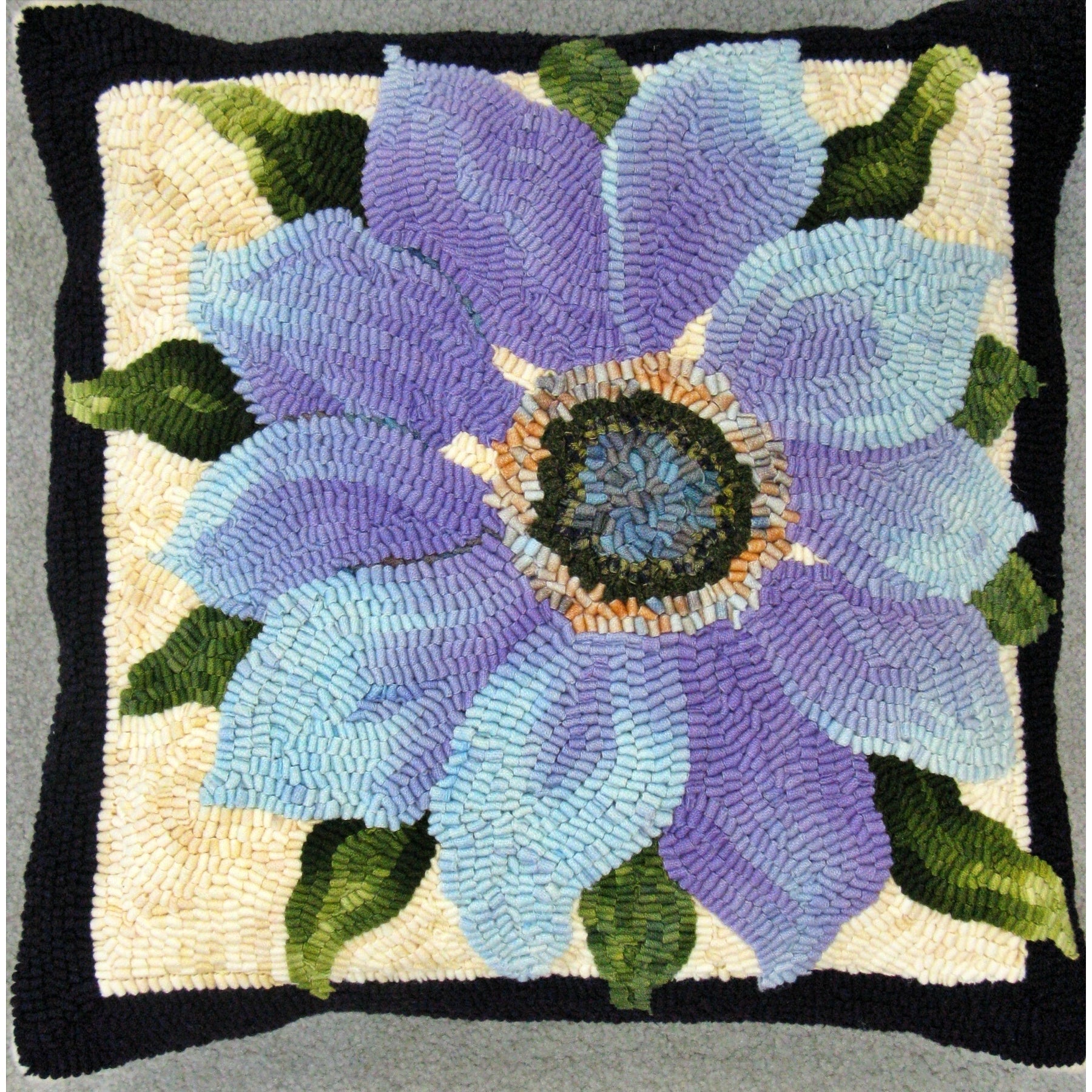 High, Wide & Handsome, rug hooked by Linda Bell