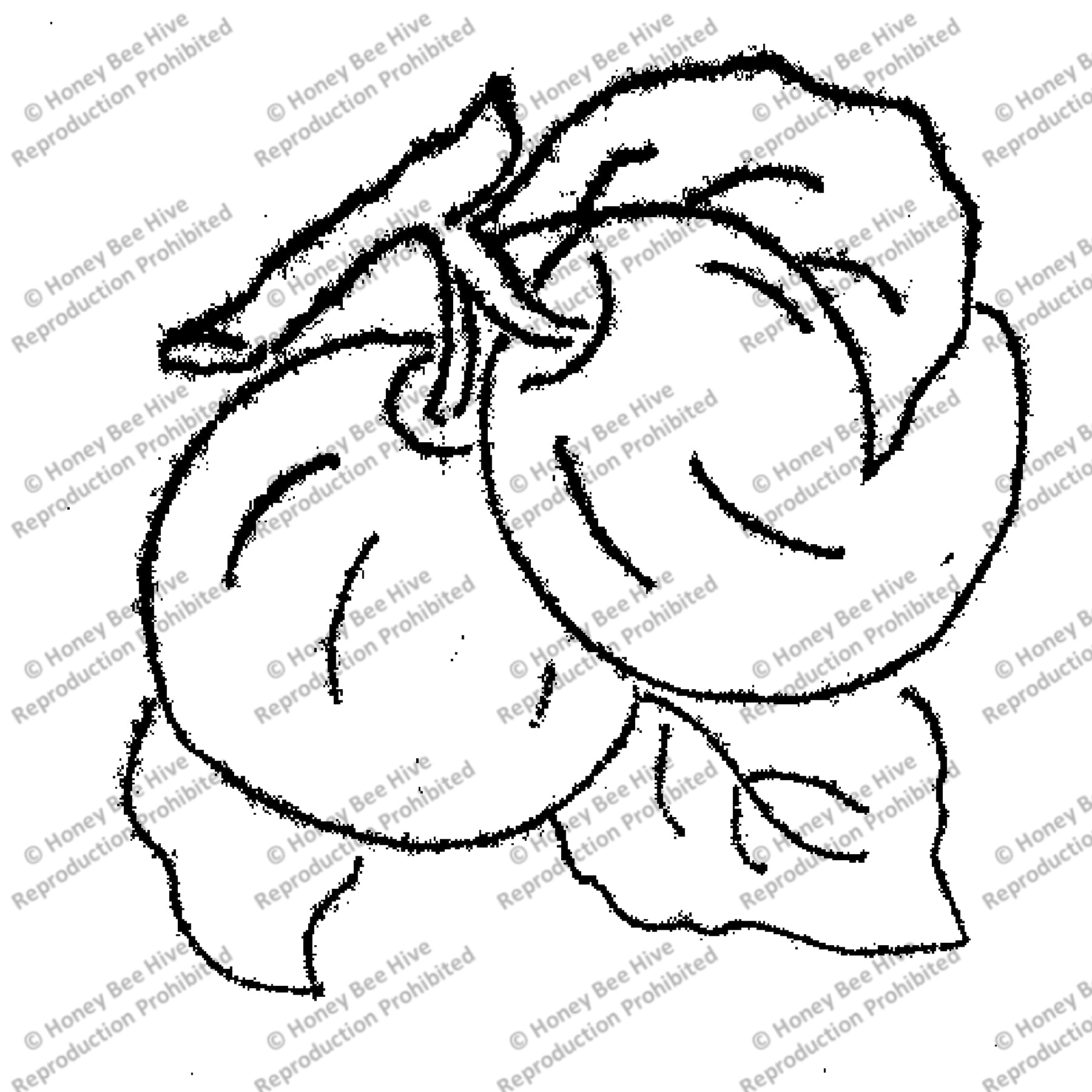 Apples, rug hooking pattern