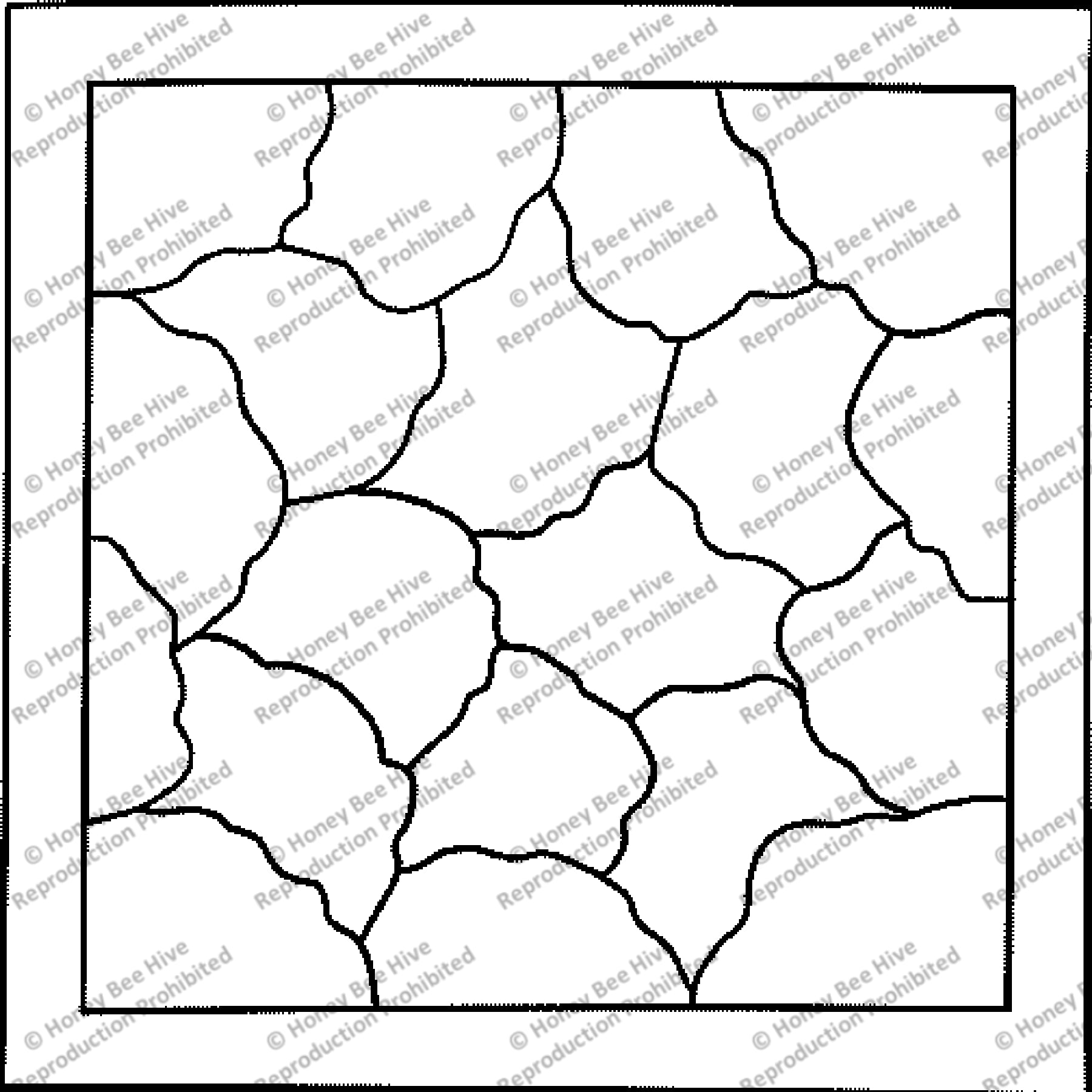 Stepping Stones, rug hooking pattern