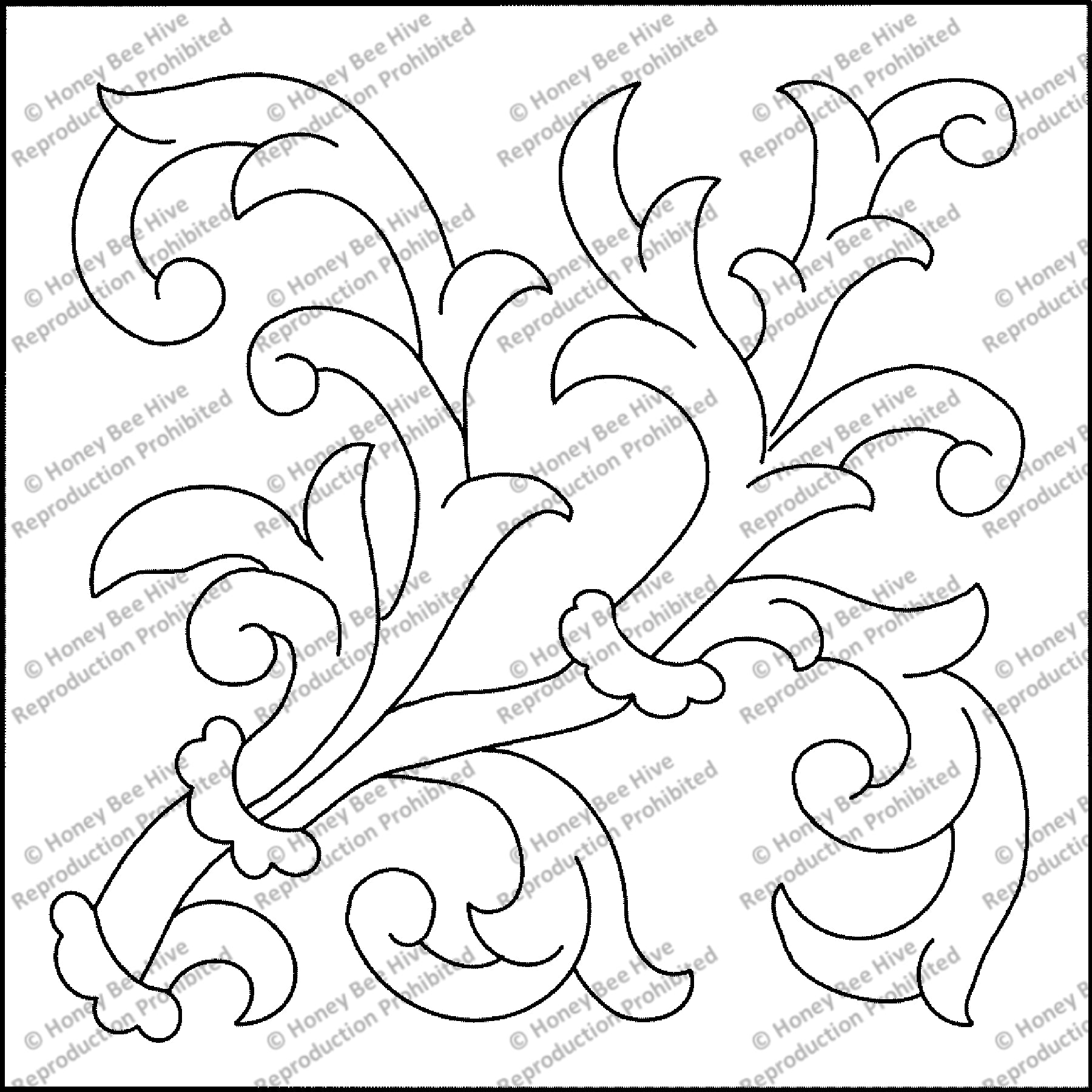 Shalimar, rug hooking pattern