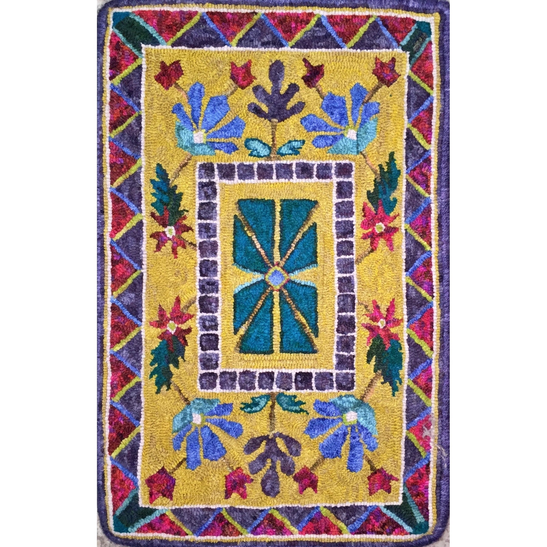 Beshir, rug hooked by Melissa Pattacini