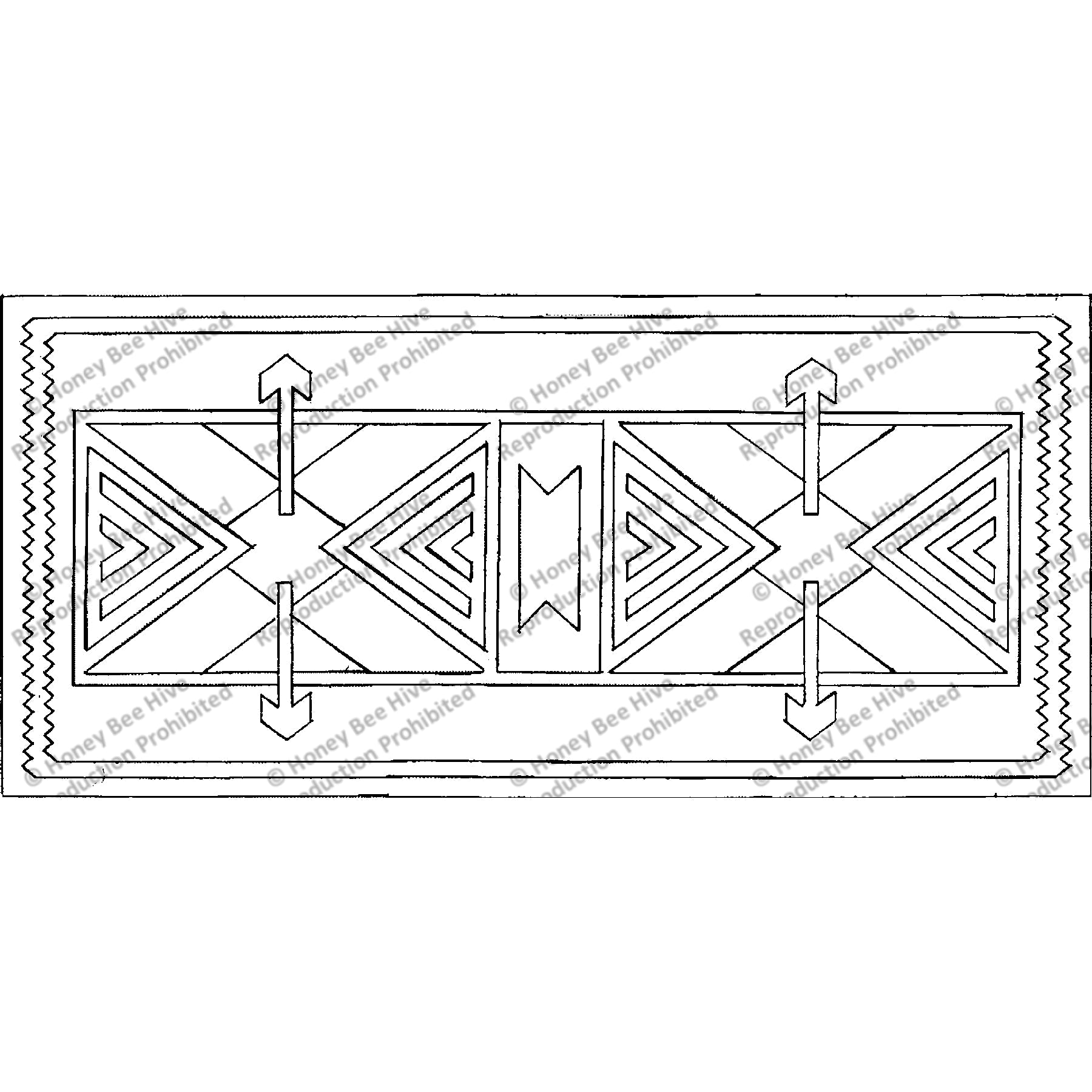 Teton, rug hooking pattern