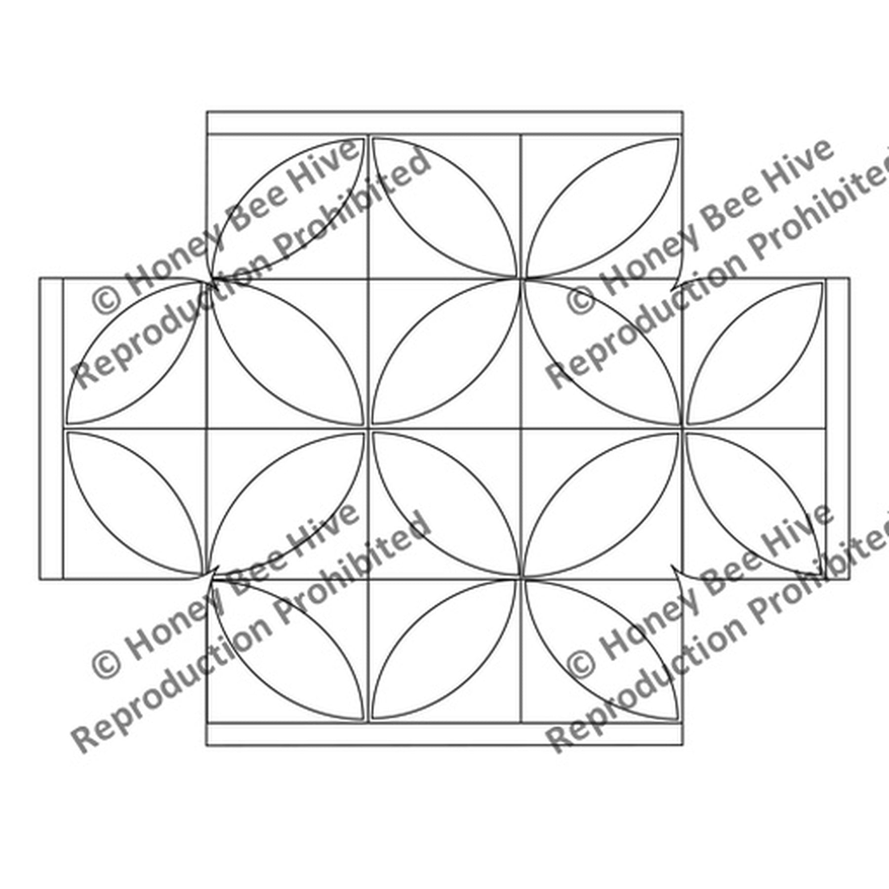 Quilt Design - Queen Anne Footstool Pattern, rug hooking pattern