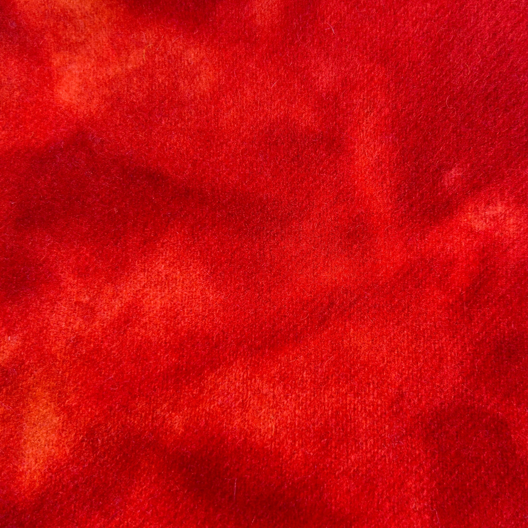 Red Hot Spot - cdb Studios Hand Dyed Wool for Rug Hooking 