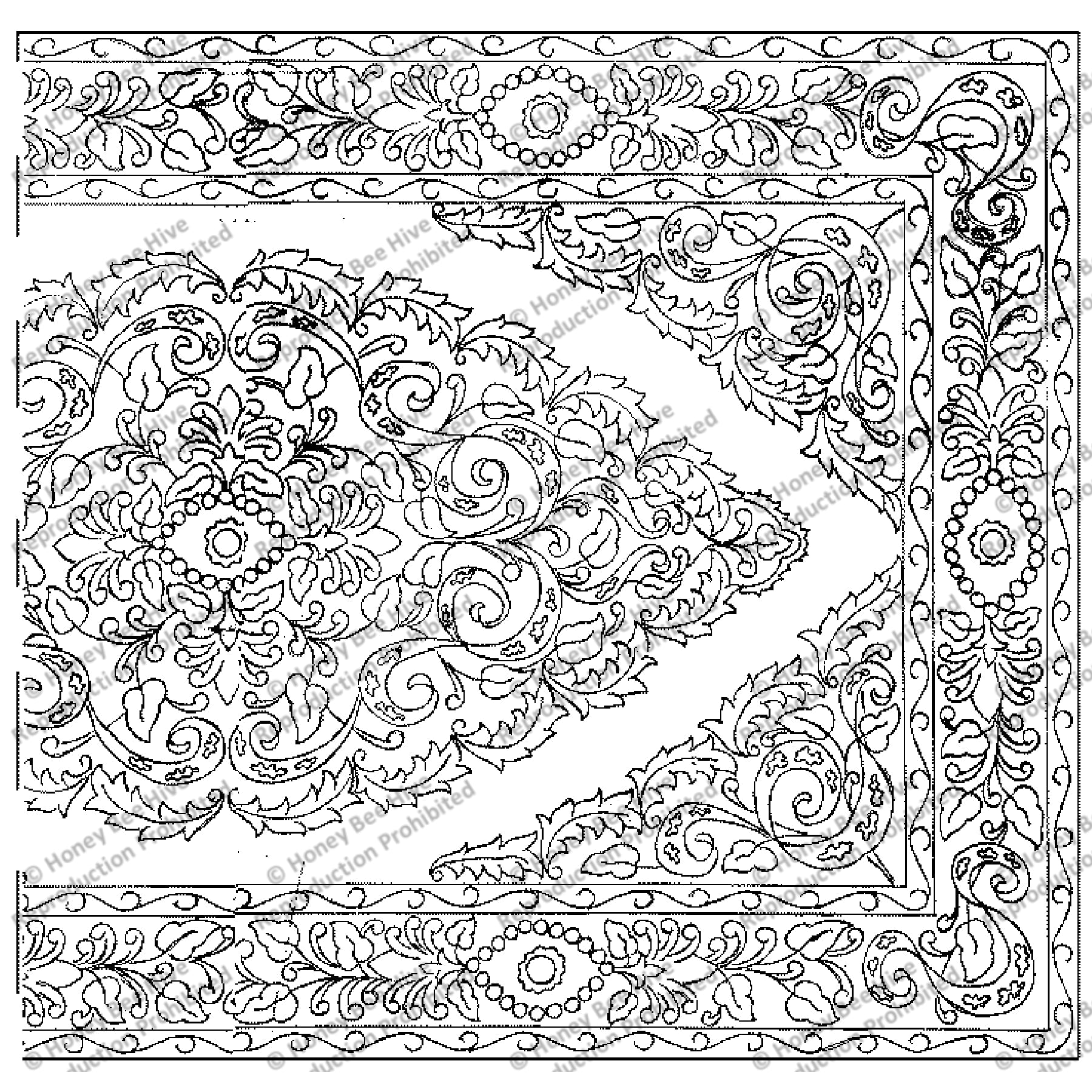 Kashi, rug hooking pattern