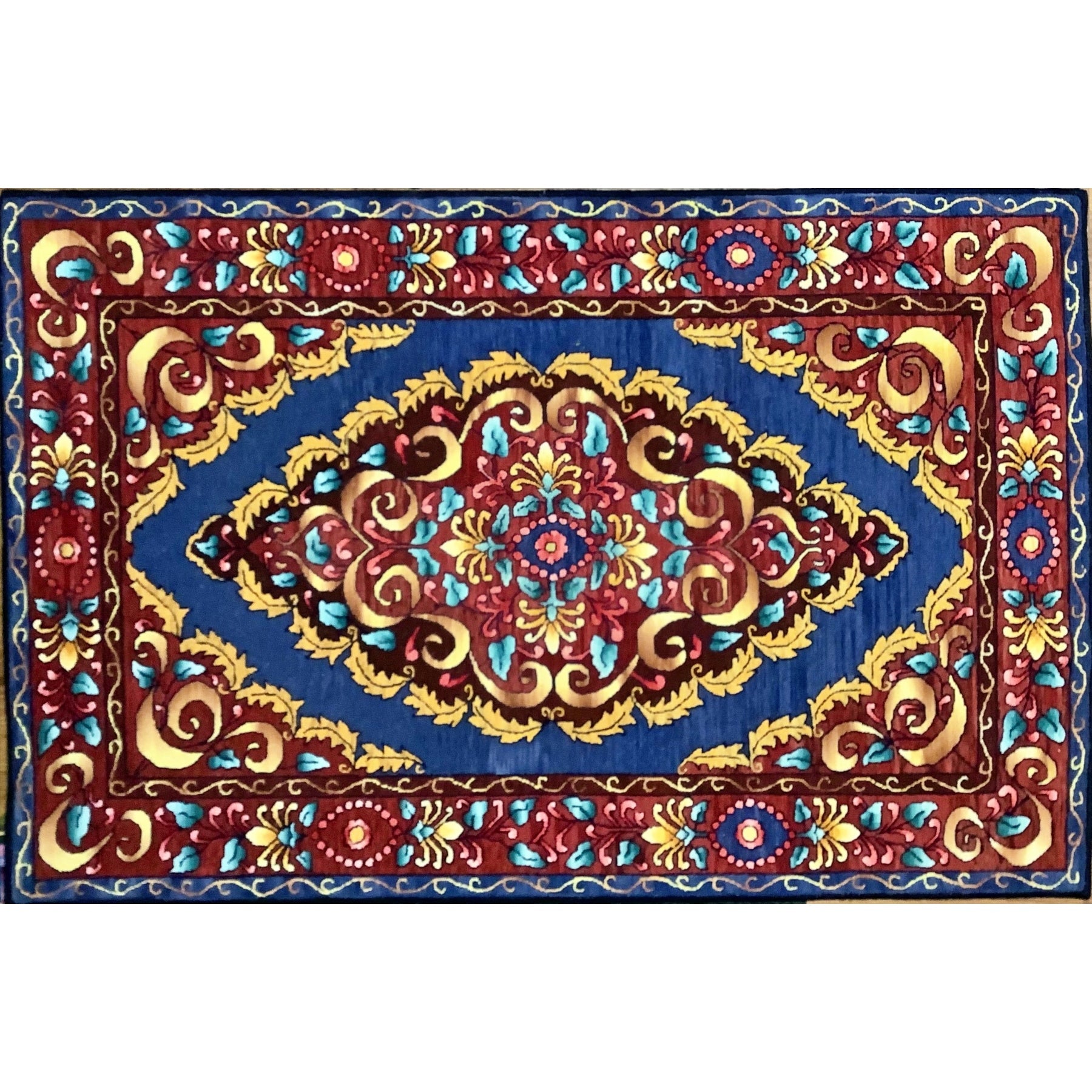 Kashi, rug hooked by Karen Kaiser