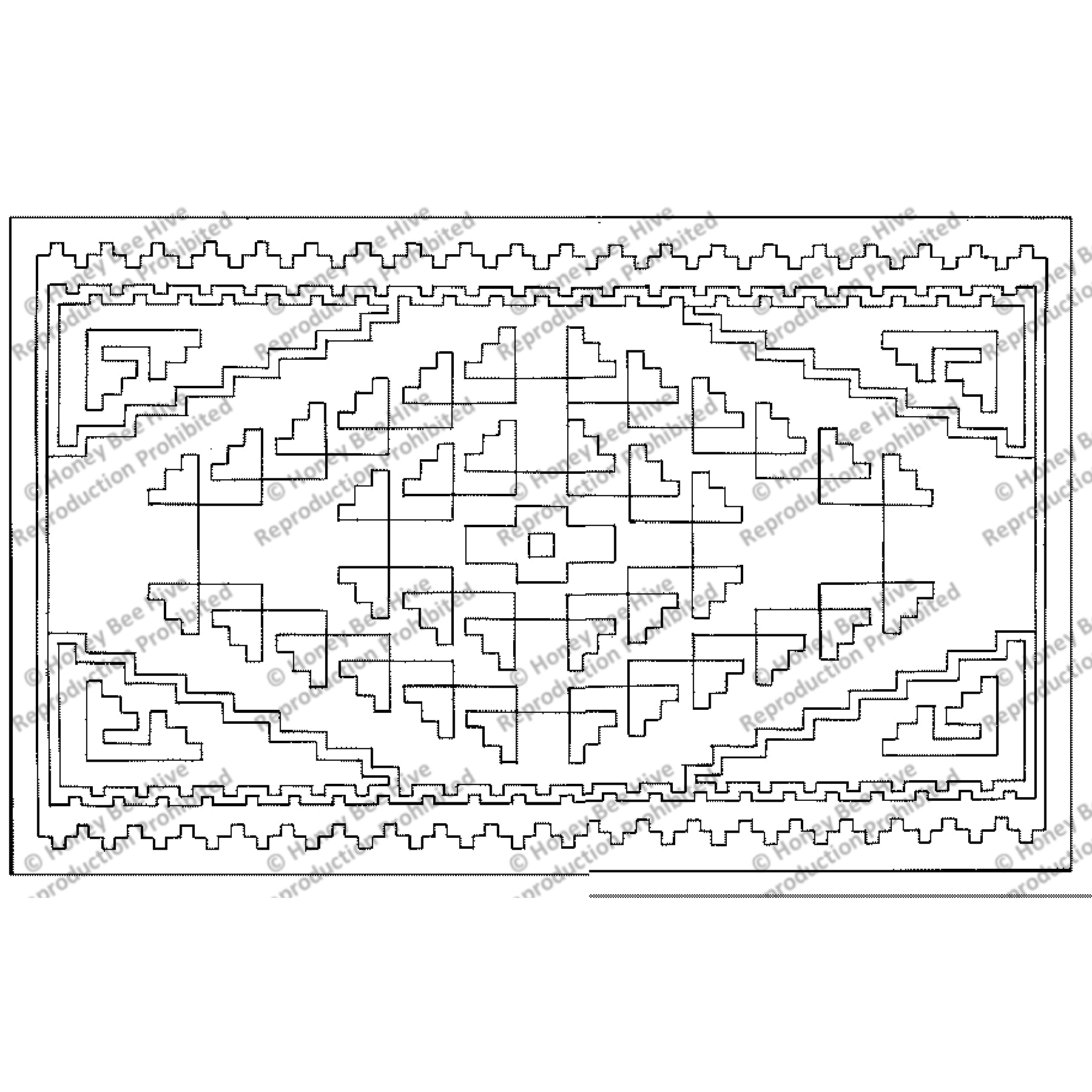 Navajo, rug hooking pattern
