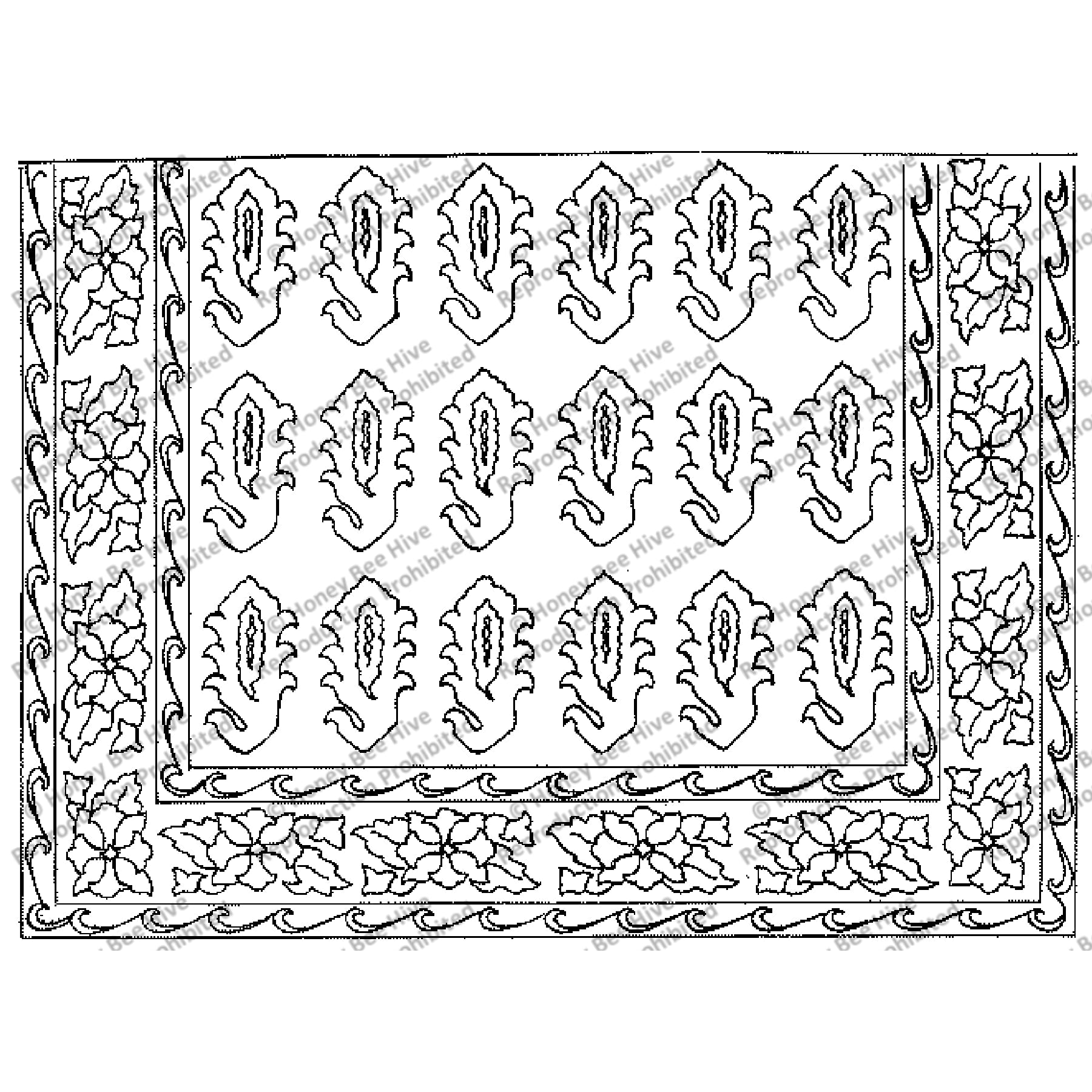 Trinity, rug hooking pattern