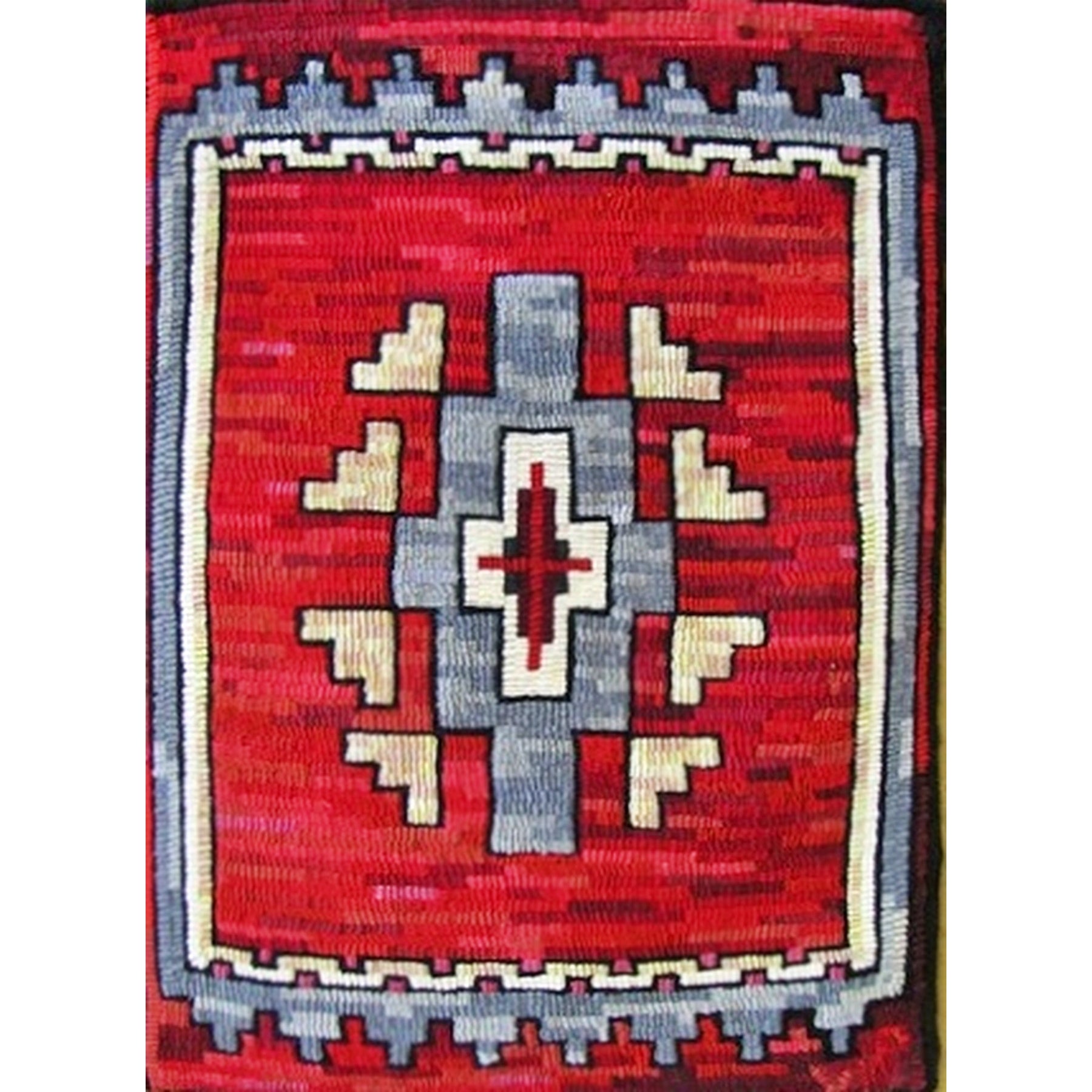 Navajo (Little), rug hooked by Laura Pierce