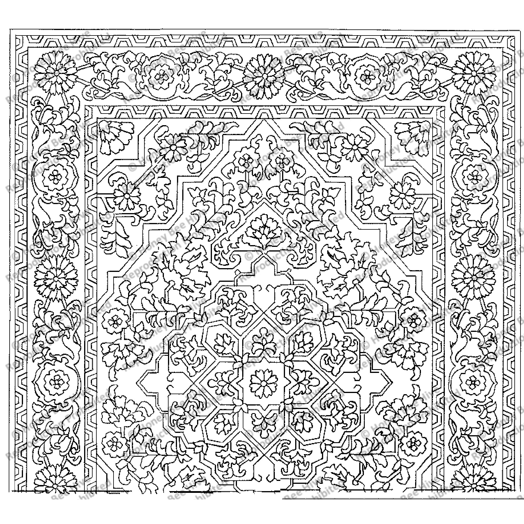 Georavan, rug hooking pattern