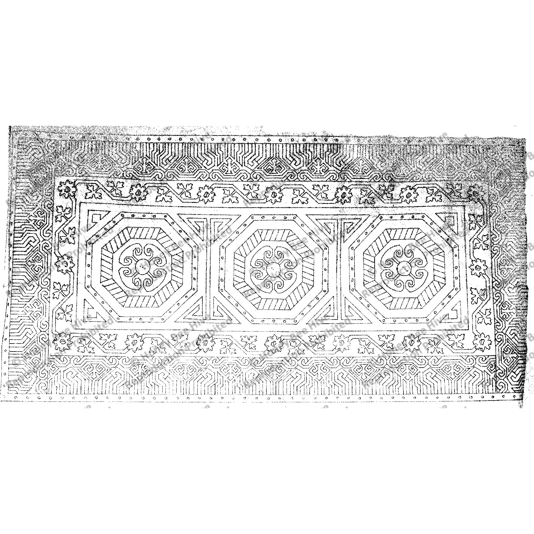 Samarkand, rug hooking pattern