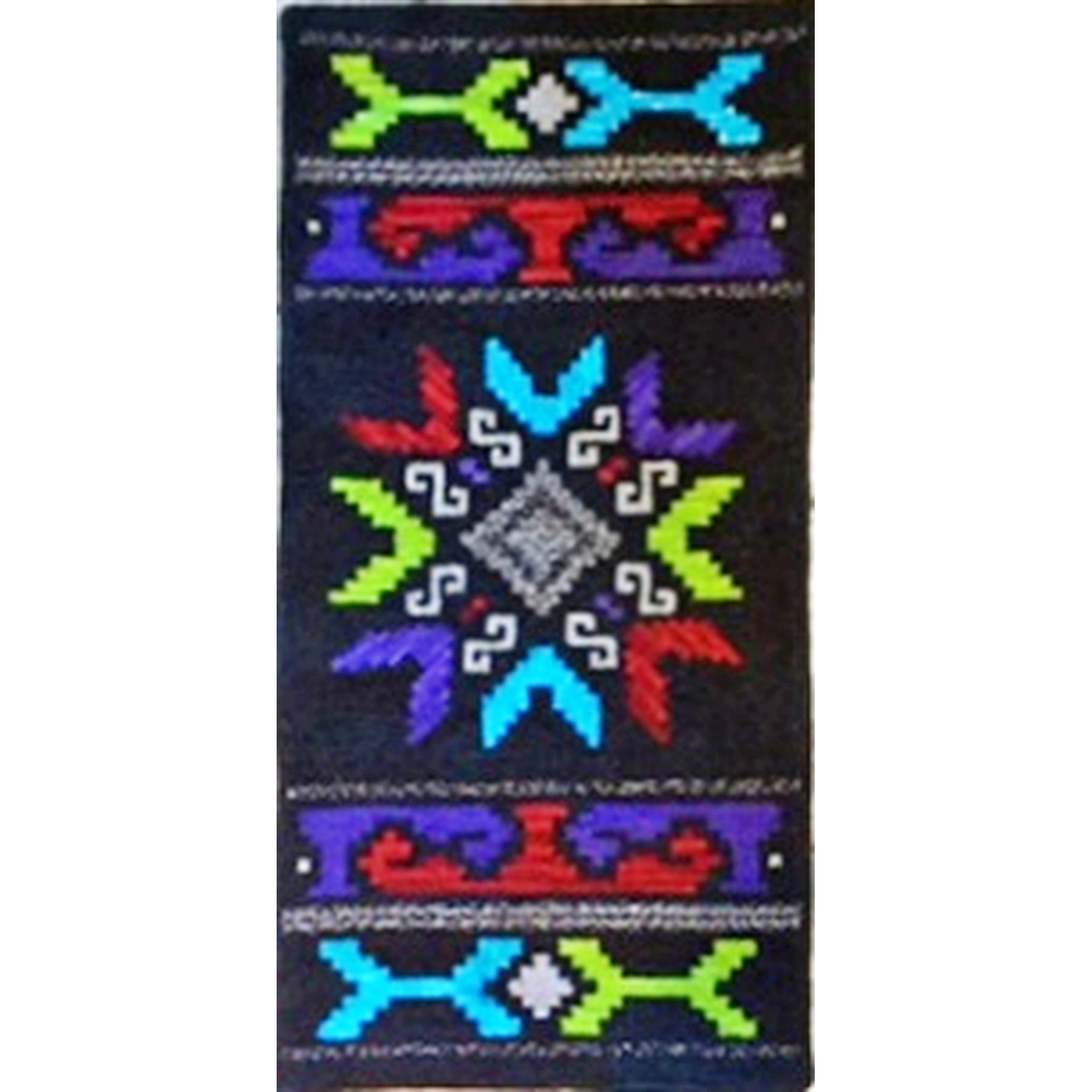 Pueblo Weaver, rug hooked by Linda Wills