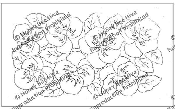 1336-S: Pansy Patch, Offered by Honey Bee Hive