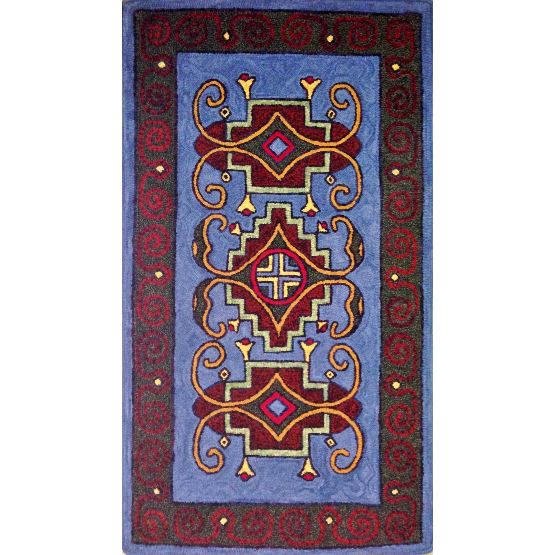 Micmac - Large, rug hooked by Elise Roberts