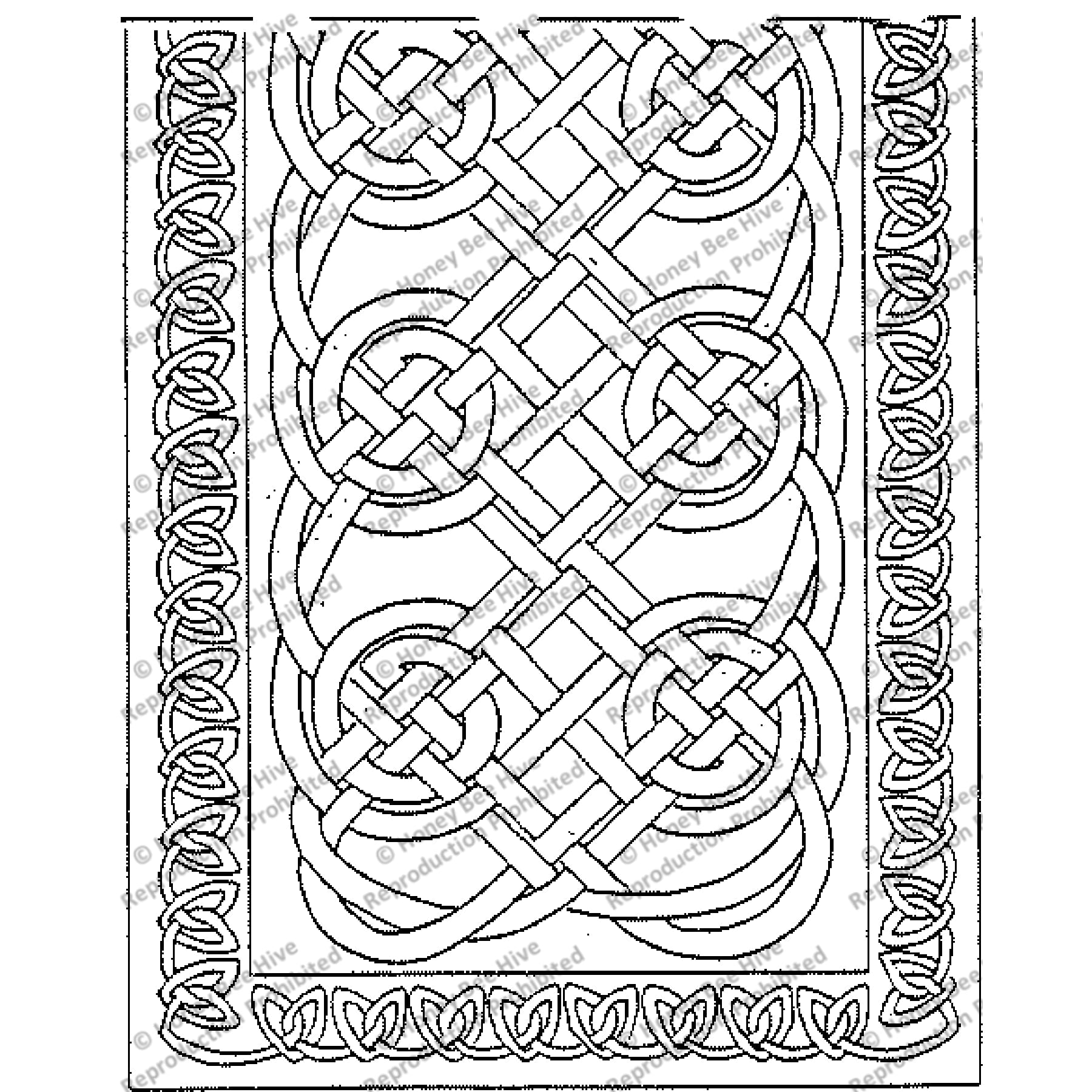 Celtic Knots, rug hooking pattern
