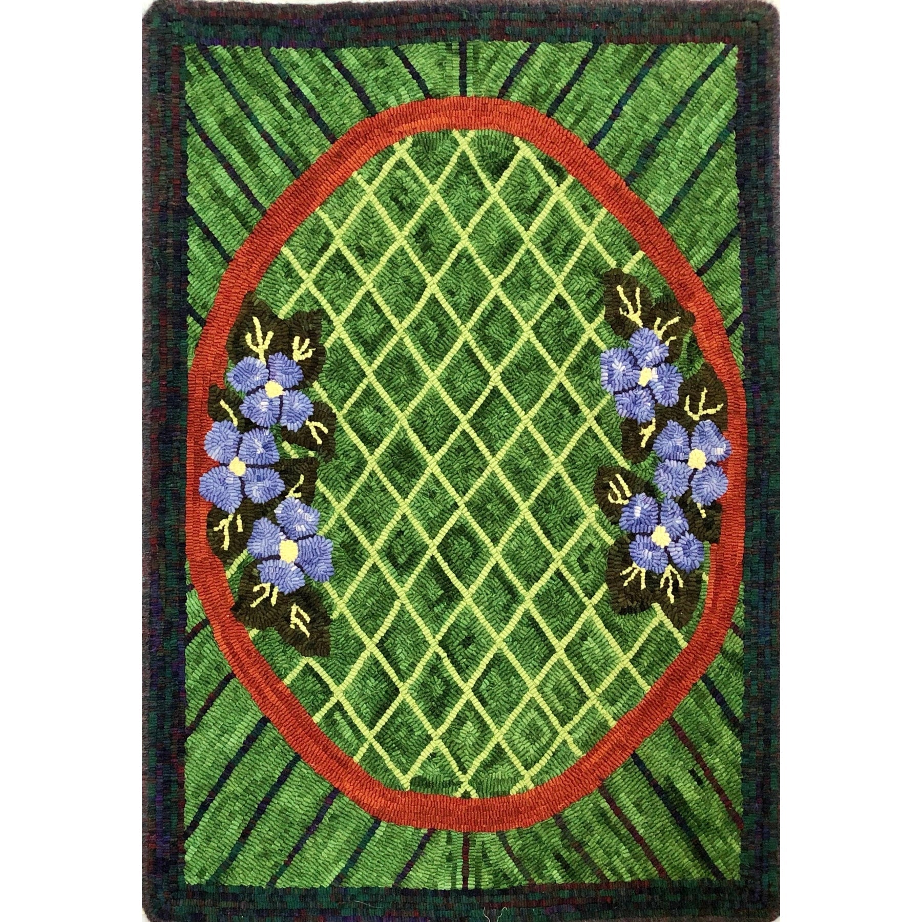 Grandmother's Rug, rug hooked by Joyce Lemoine