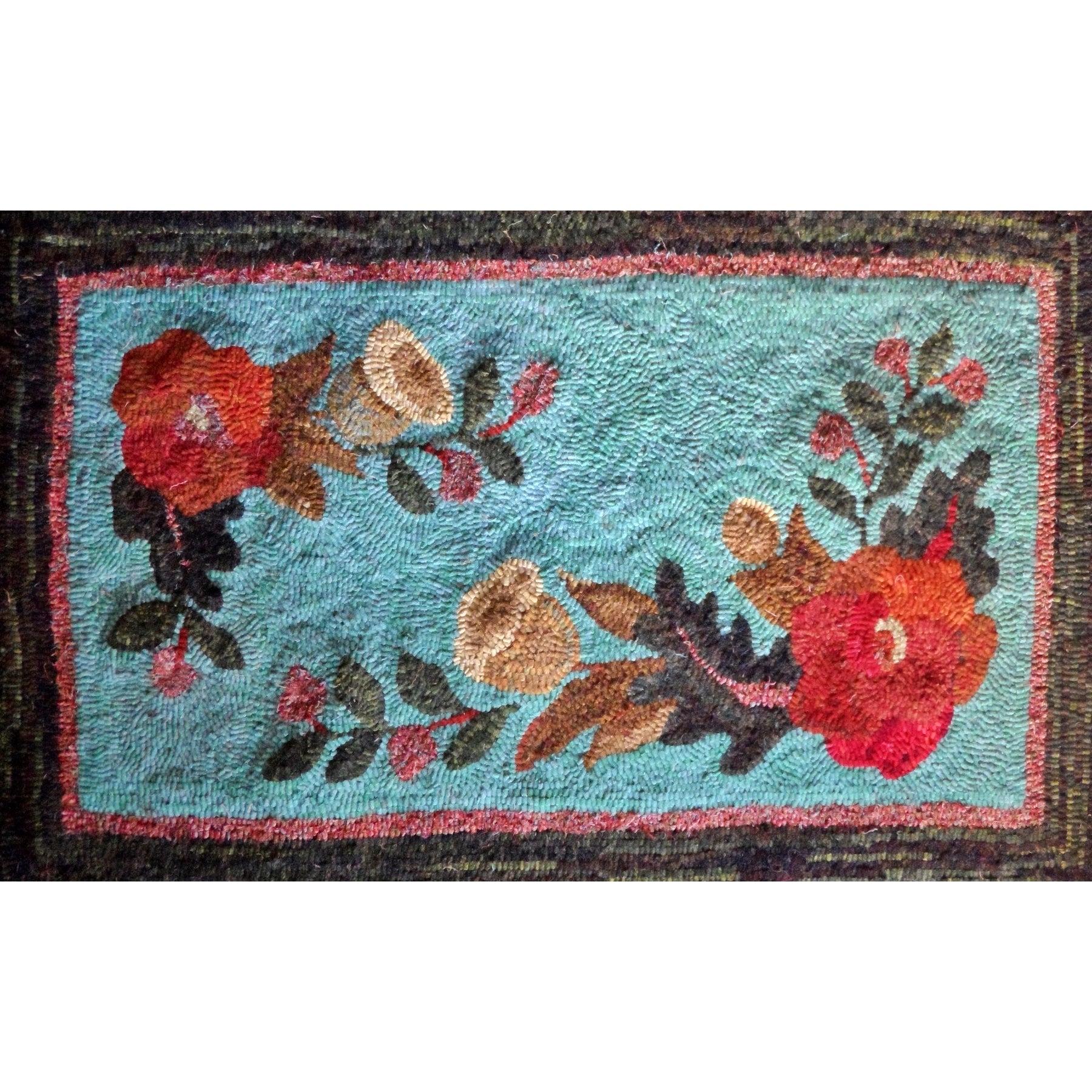 Vintage, rug hooked by Janet Williams