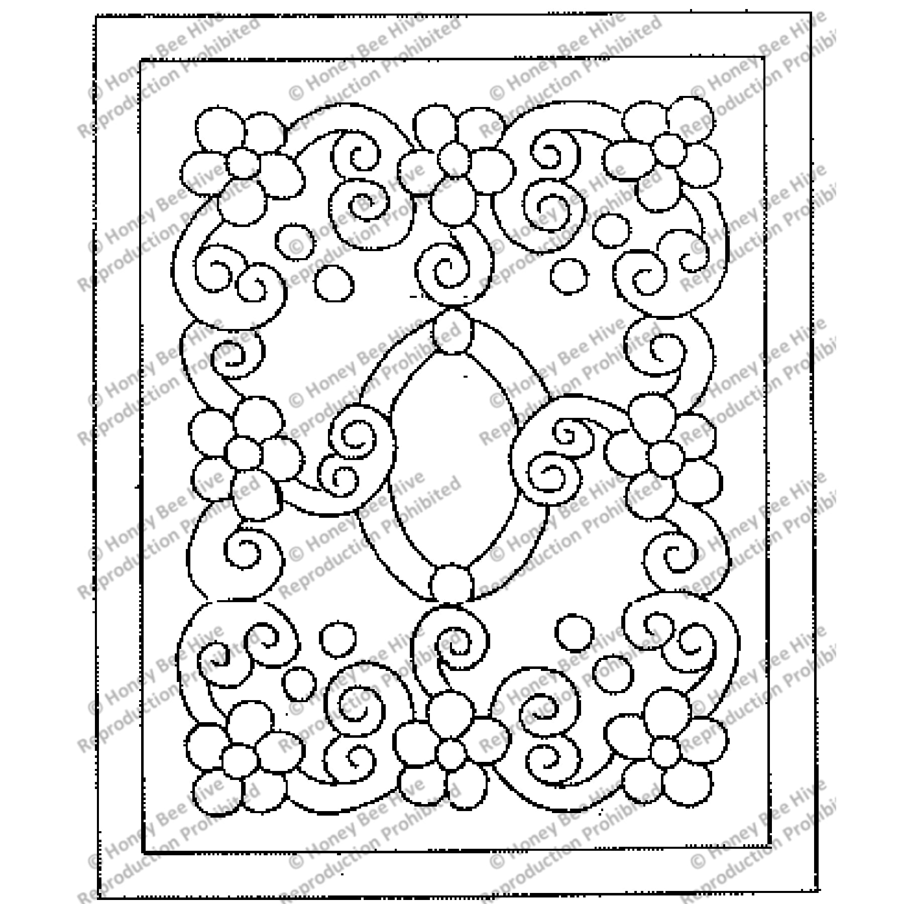 Curli-Q, rug hooking pattern