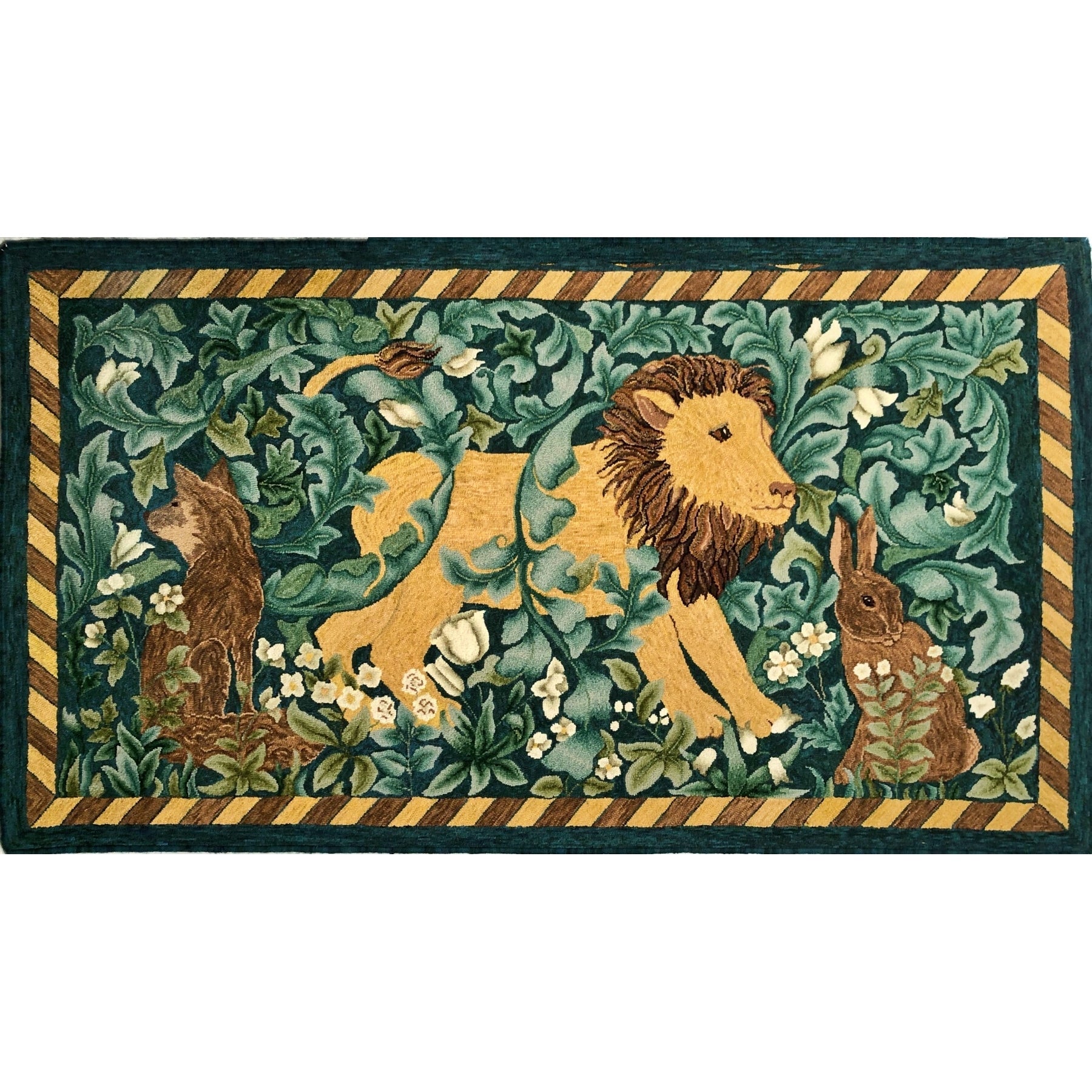 Morris Forest, rug hooked by Patricia Miller