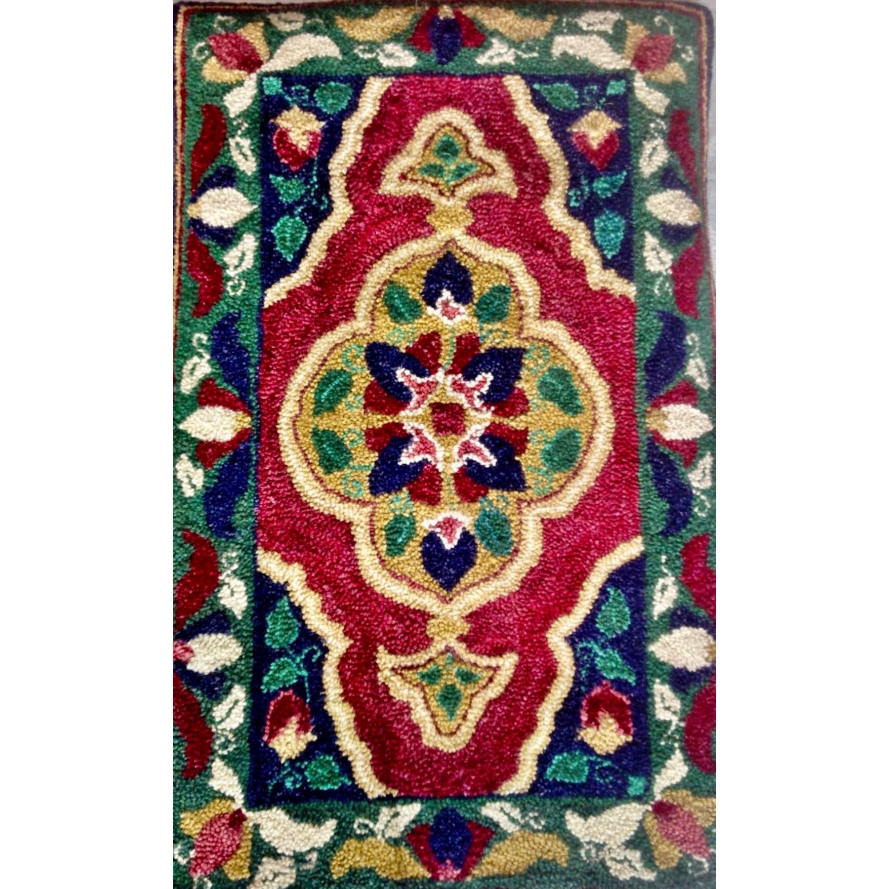 Early Persia, rug hooked by Kathy Donovan