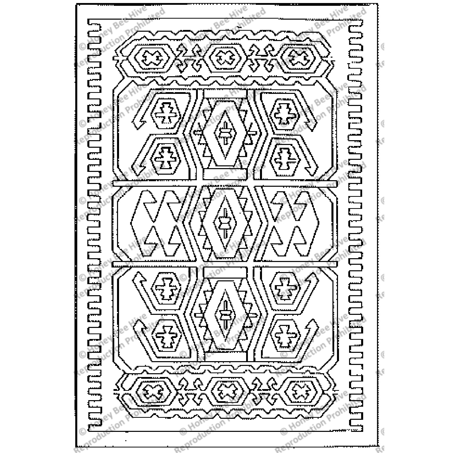 Kilim Sivas, rug hooking pattern