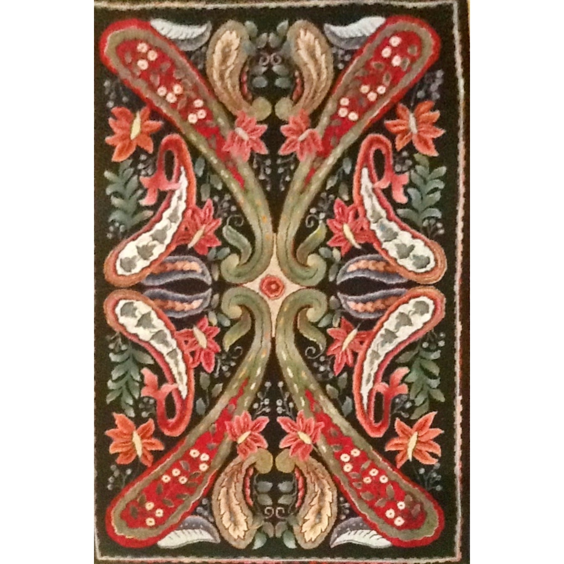 Pasha, rug hooked by Jane McGown Flynn