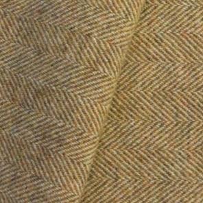 Wool fabric for rug hooking, Gold Heather & Natural Herringbone, offered by Honey Bee Hive