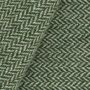 Wool fabric for rug hooking, Forest Green & Natural Narrow Herringbone, offered by Honey Bee Hive