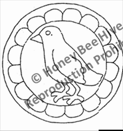 Rug Hooking Pattern: Country Crow (CS624) | Honey Bee Hive Rug Hooking ...