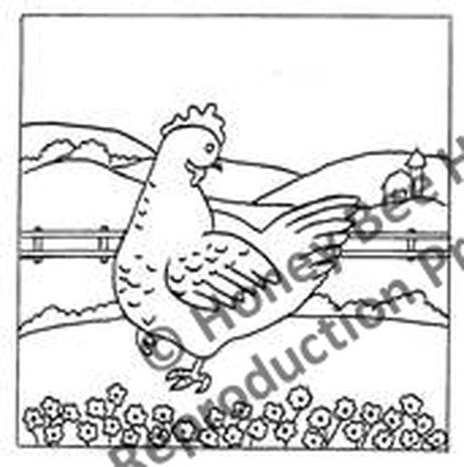 P606: Folkart Chicken, Offered by Honey Bee Hive