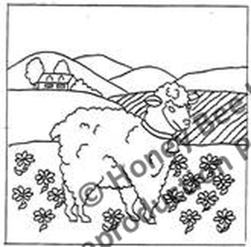 P608: Folkart Sheep, Offered by Honey Bee Hive
