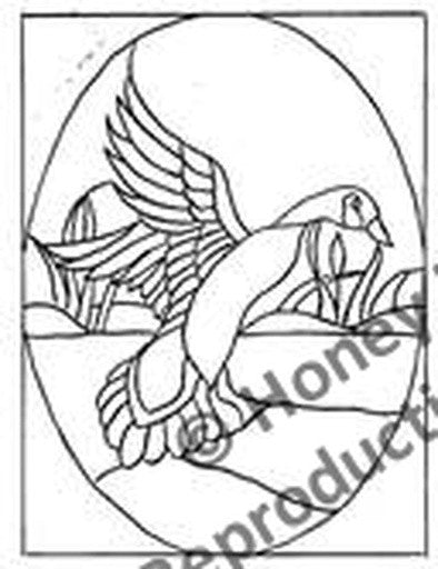 P641: Stained Glass Goose, Offered by Honey Bee Hive