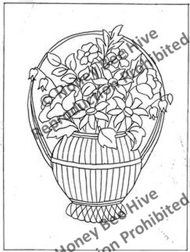 P650-A: Flower Basket, Offered by Honey Bee Hive