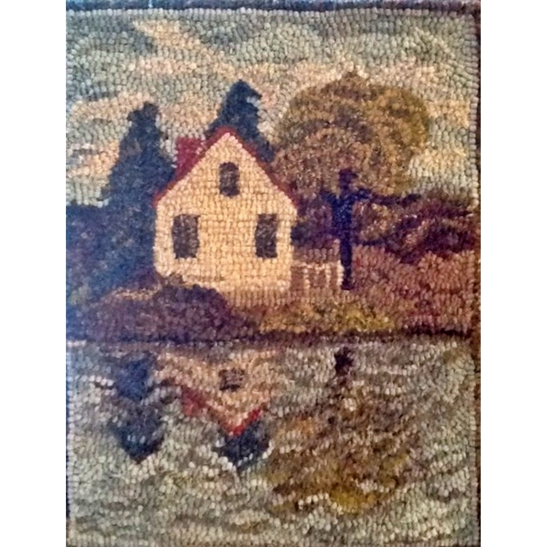 Daybreak, rug hooked by Tricia Travis