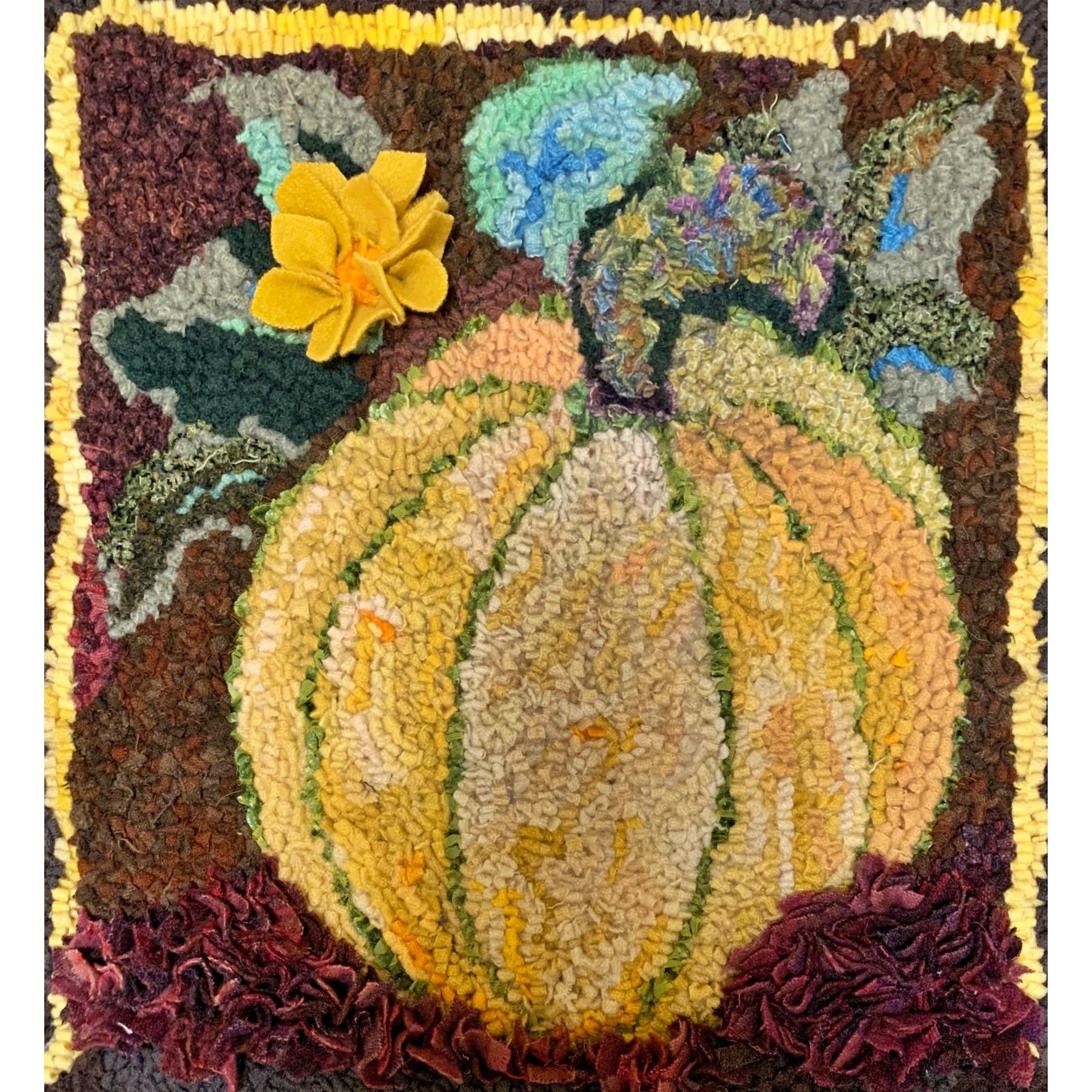 Halloween, rug hooked by Alexandra Stillman