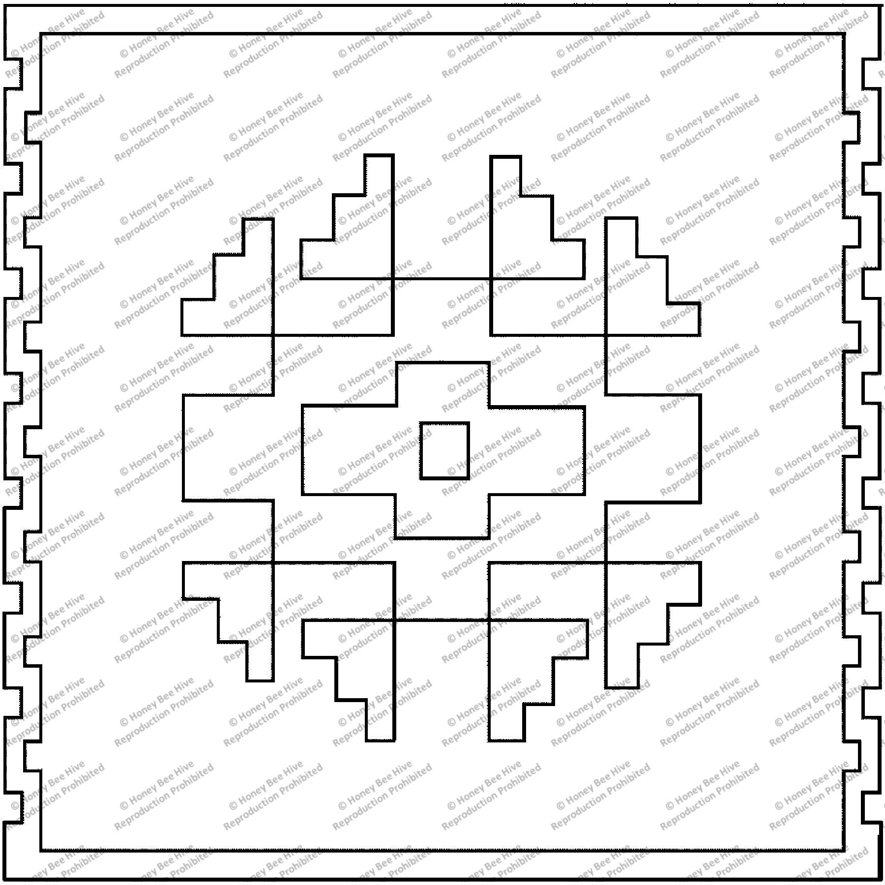 Big Navajo, rug hooking pattern