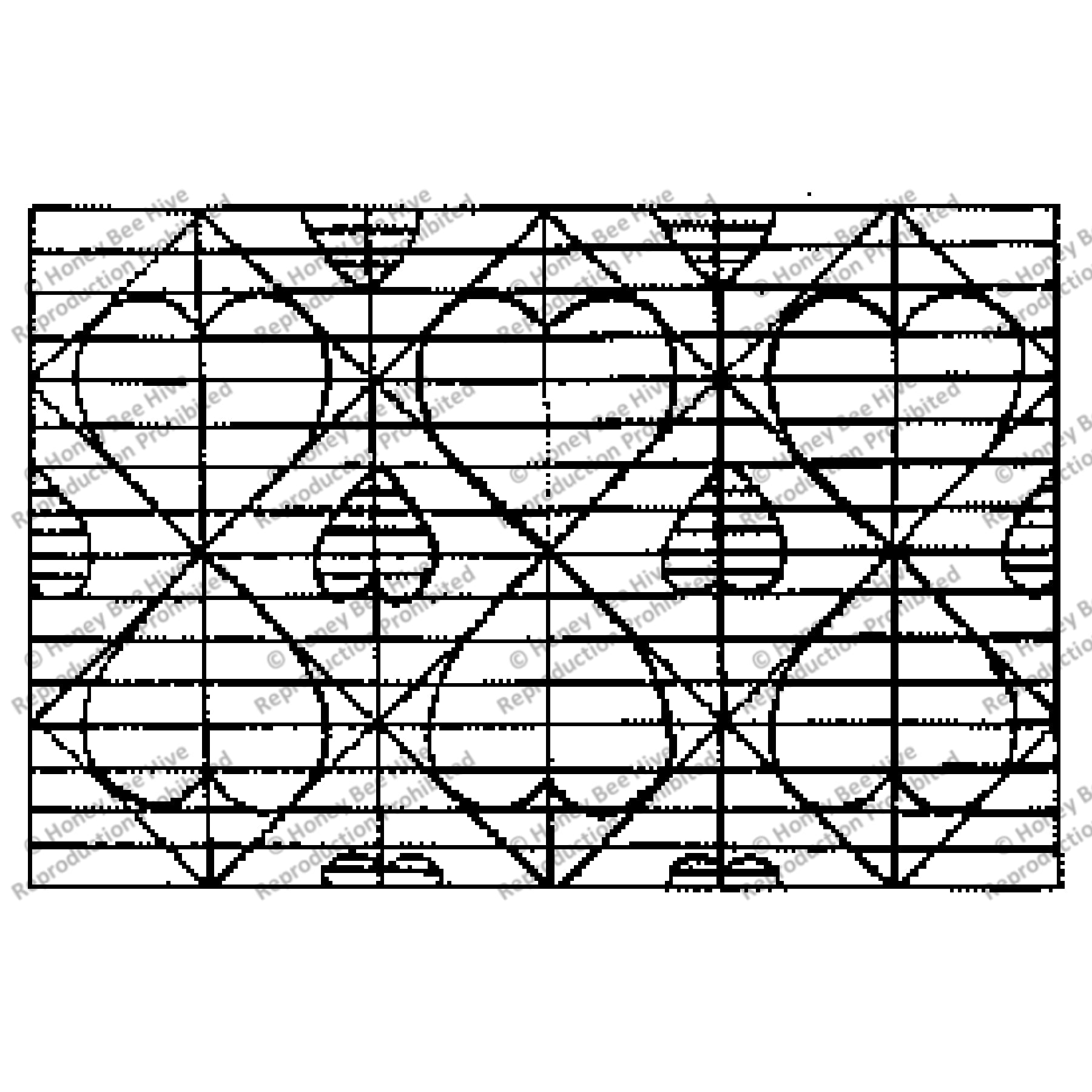Diamonds/Hearts, rug hooking pattern