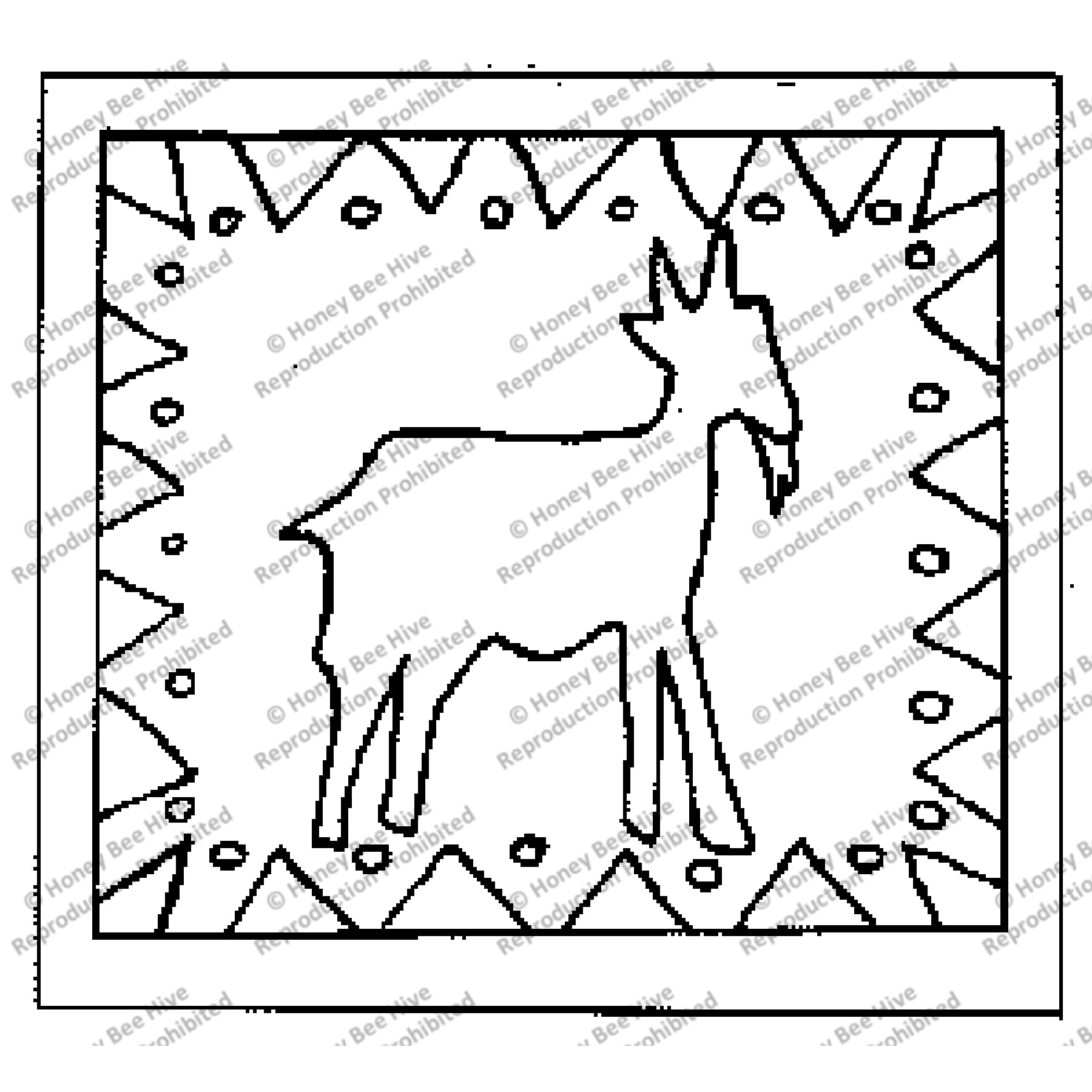 Goat Gruff, rug hooking pattern