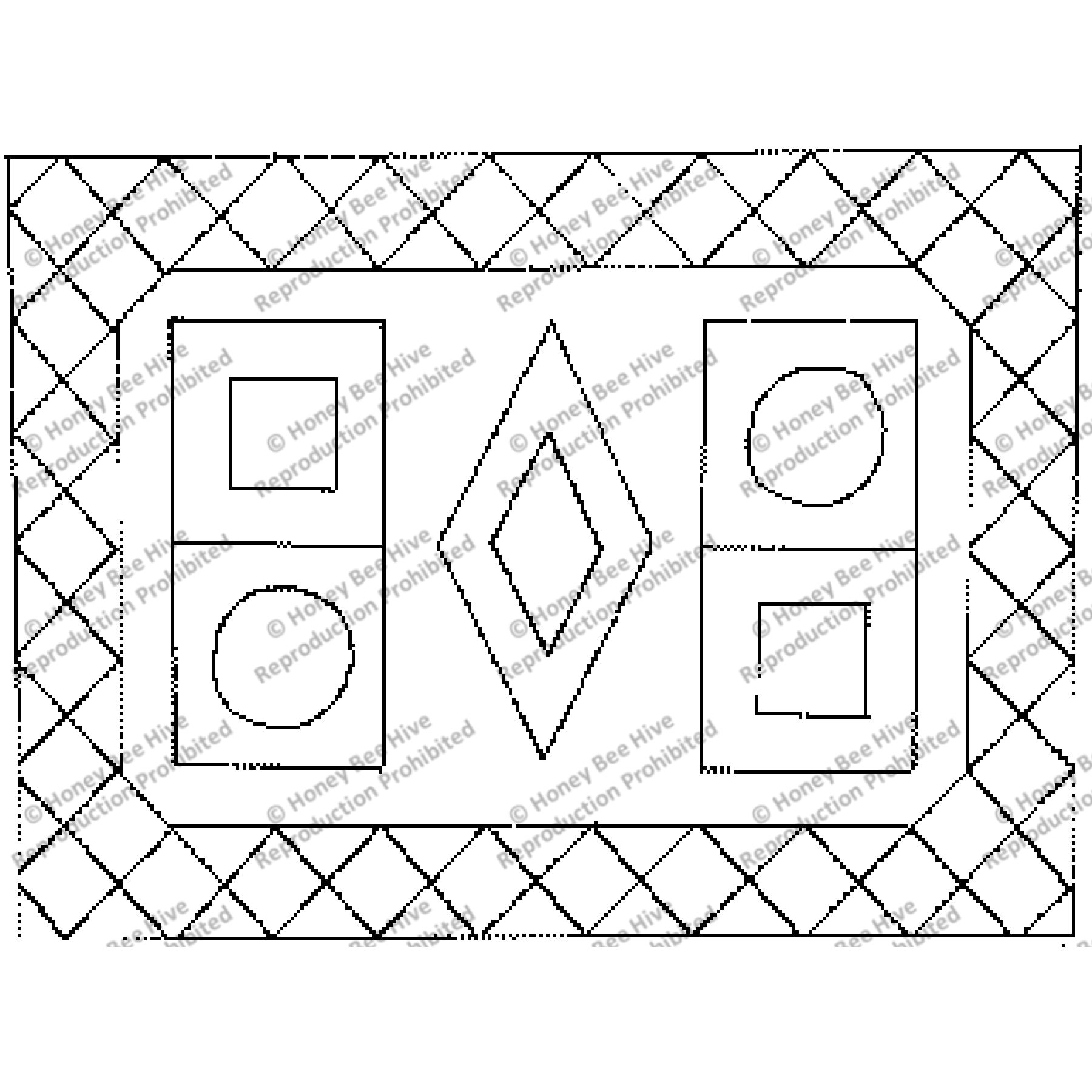 Southwest-I, rug hooking pattern