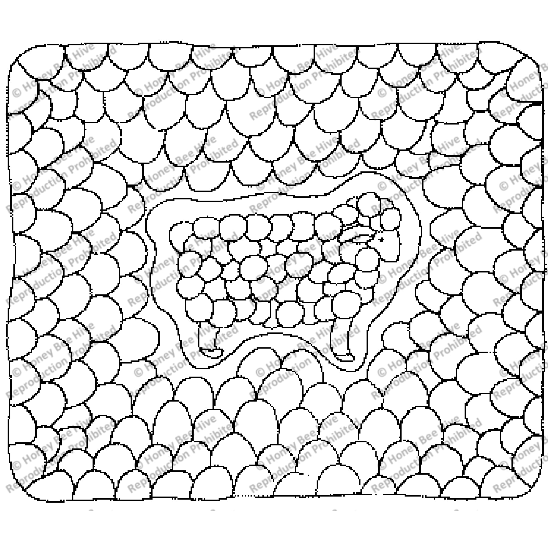 Lamb's Tongue, rug hooking pattern
