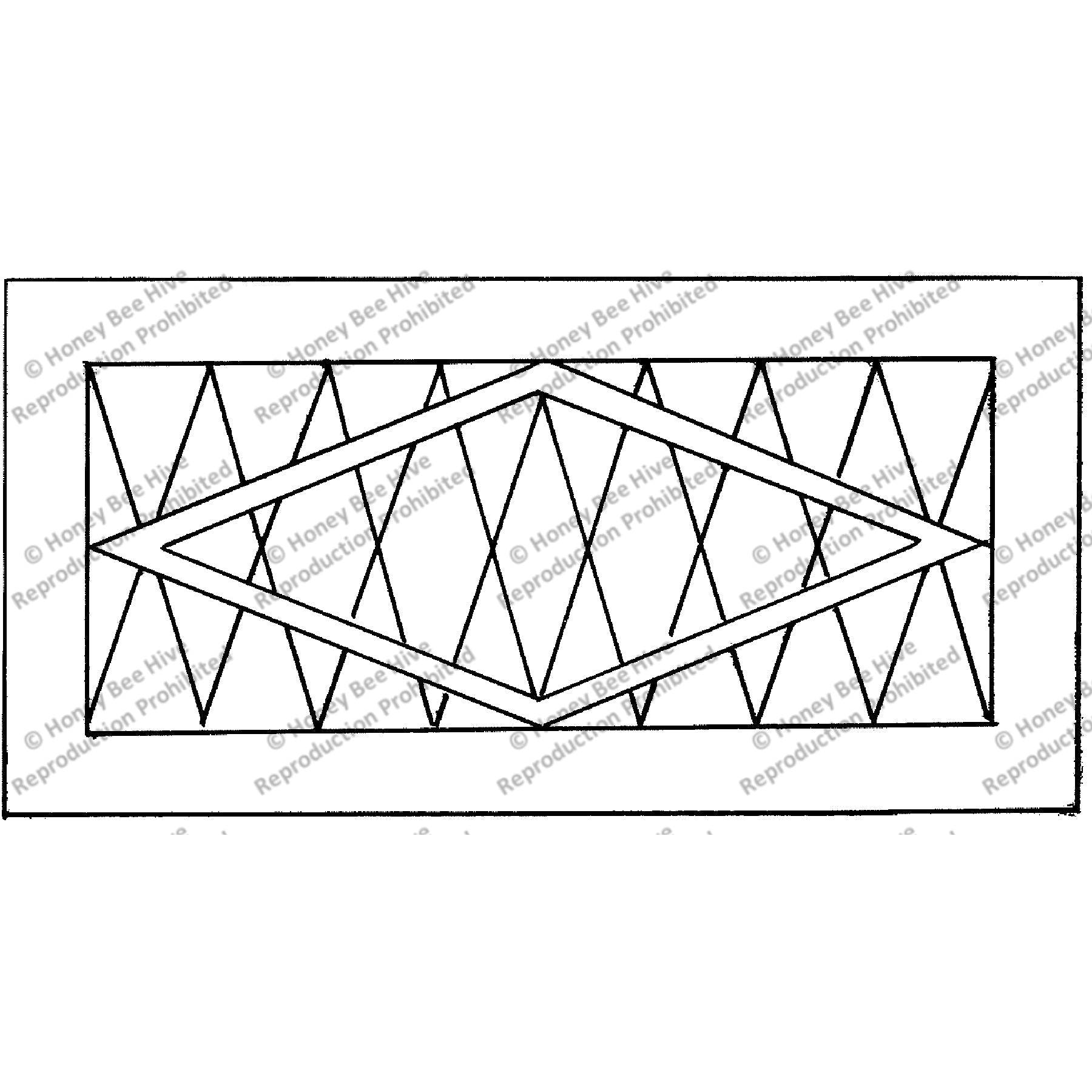 Geometric Lattice Small, rug hooking pattern