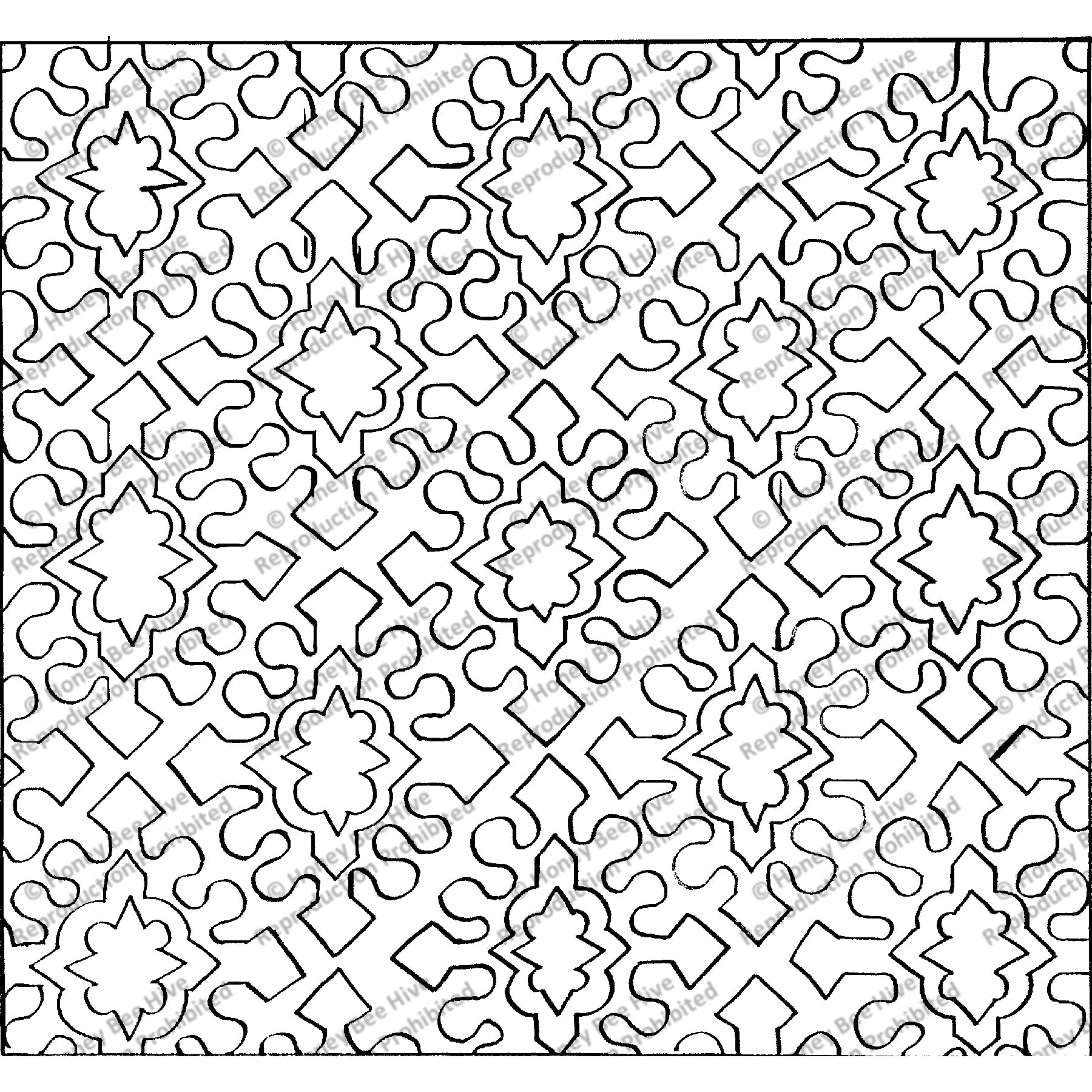 Sagacity, rug hooking pattern