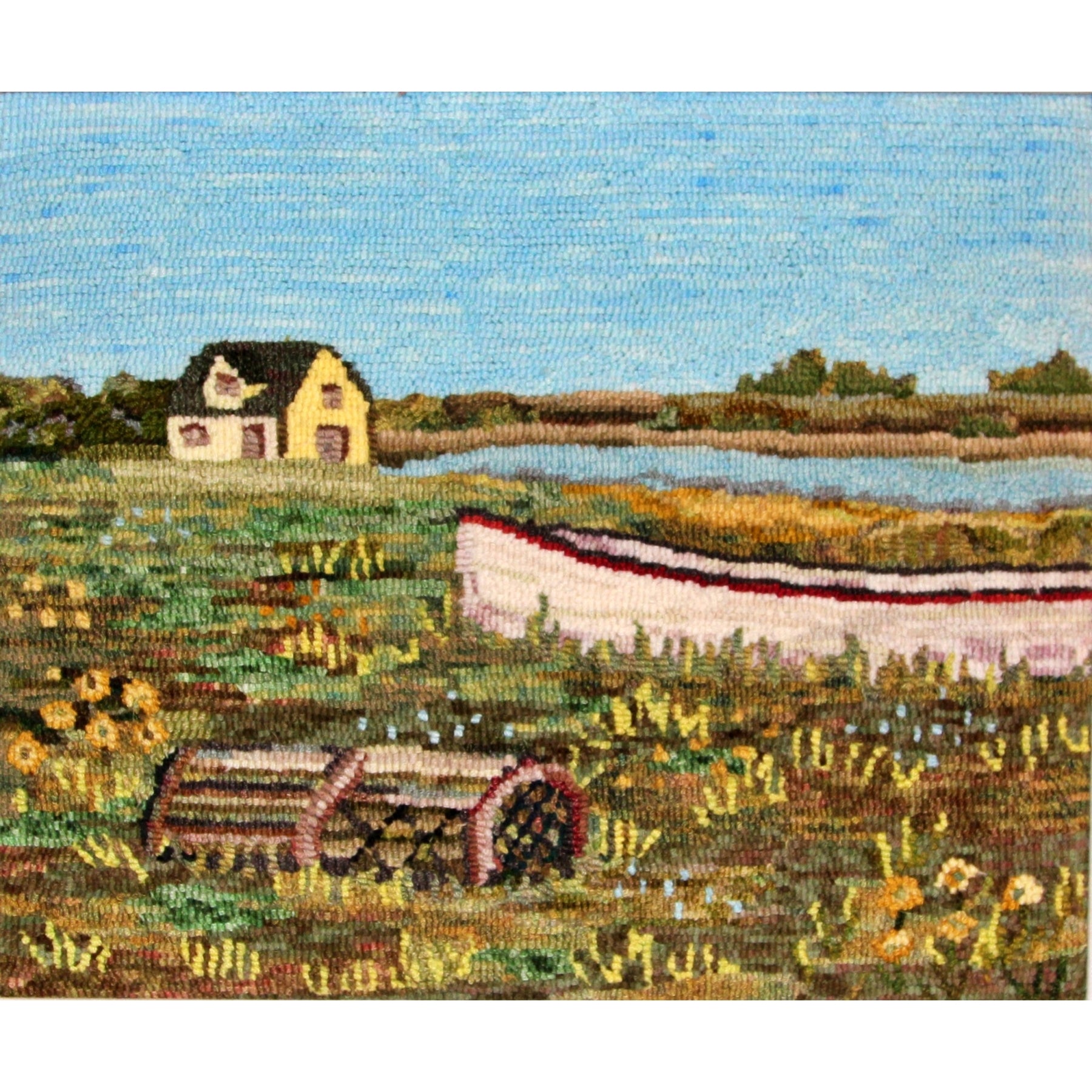 Victoria-by-the-sea P.E.I., rug hooked by Jane McGown Flynn
