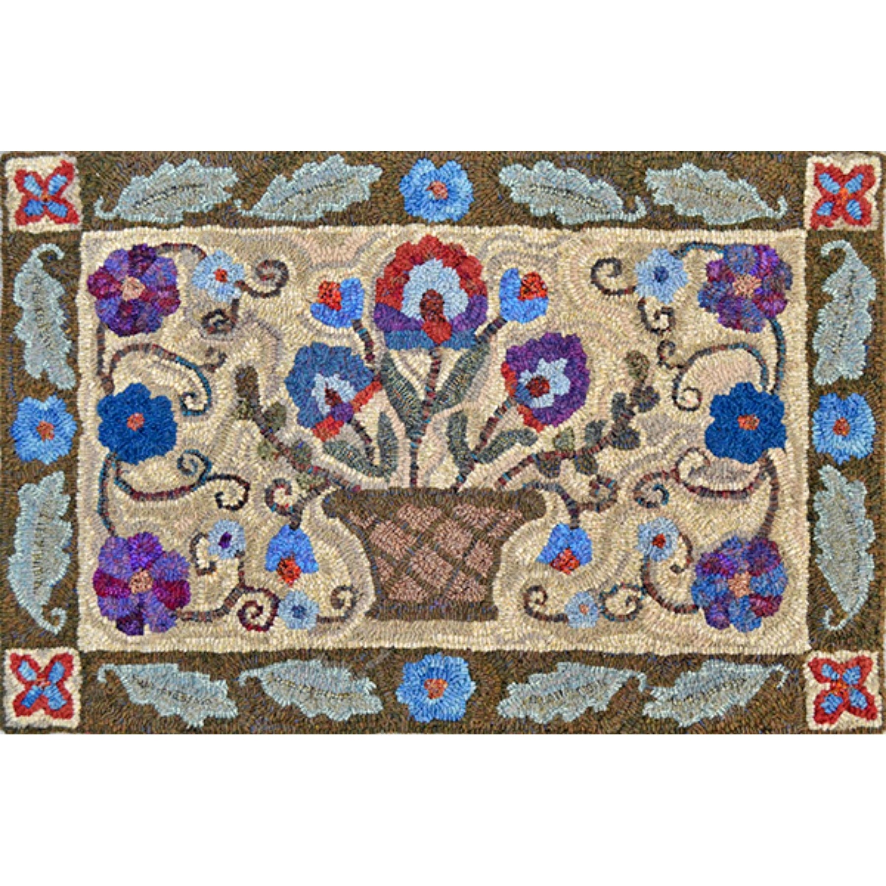 Janie's Rug, rug hooked by Christa Bowling