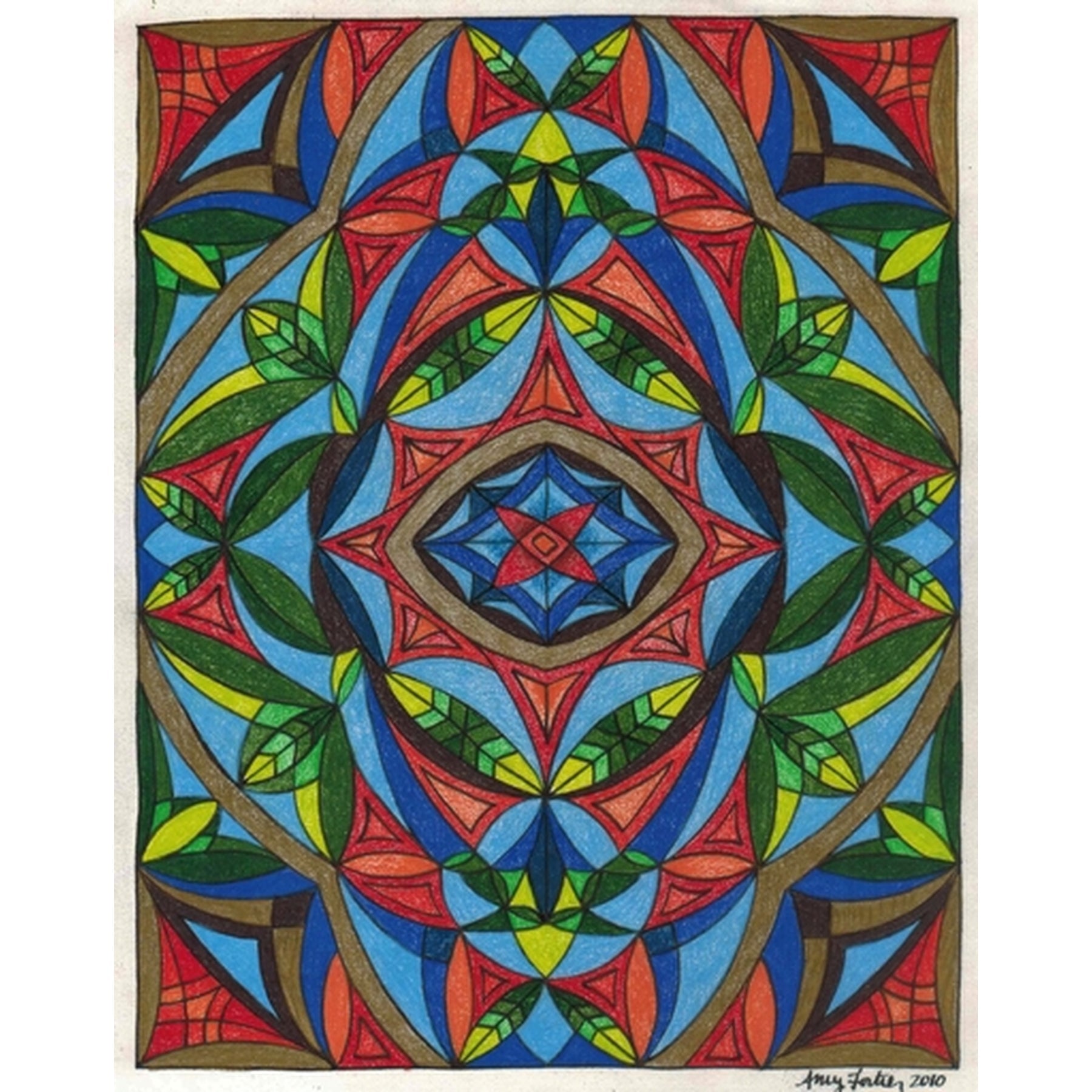 Canopy, rug hooking pattern