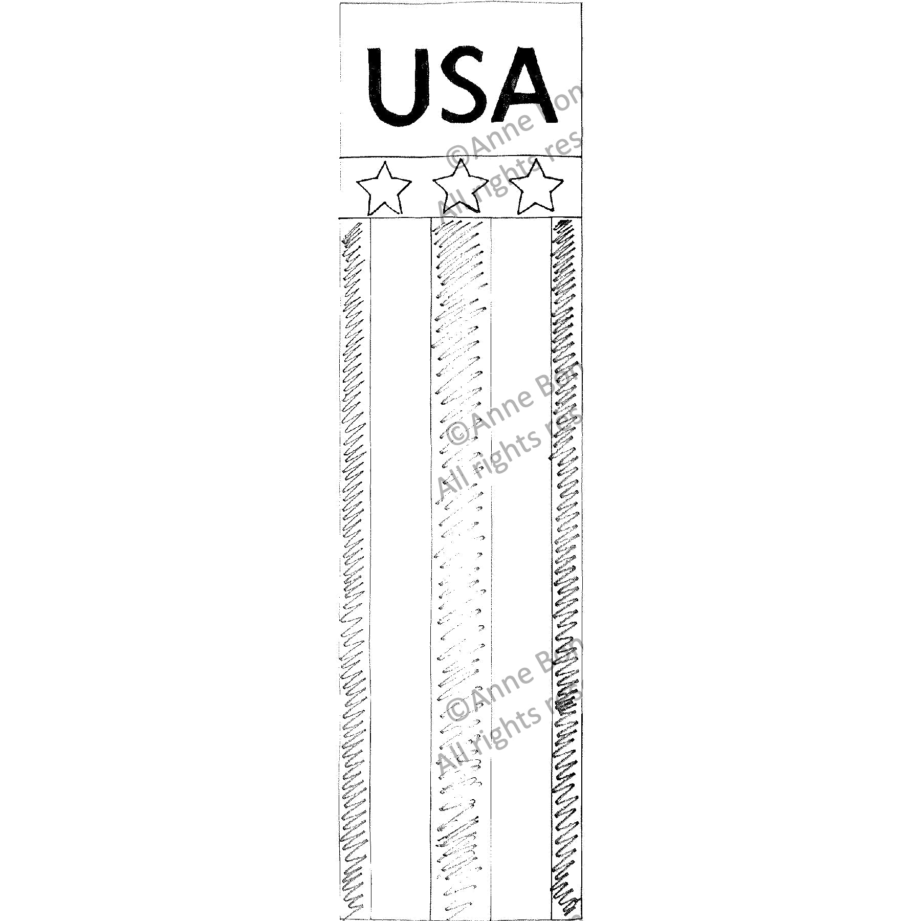 USA, rug hooking pattern