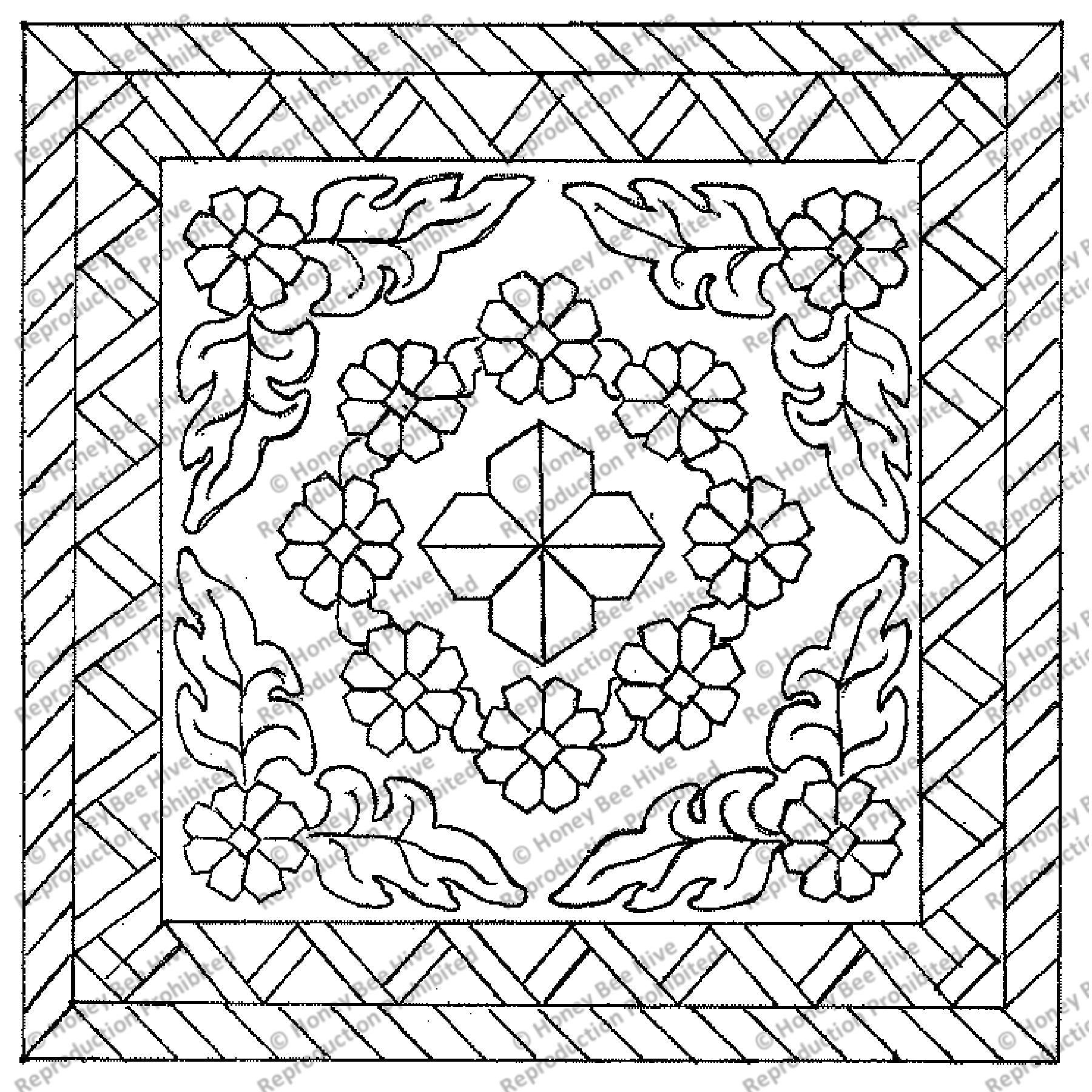 Ghiordes, rug hooking pattern