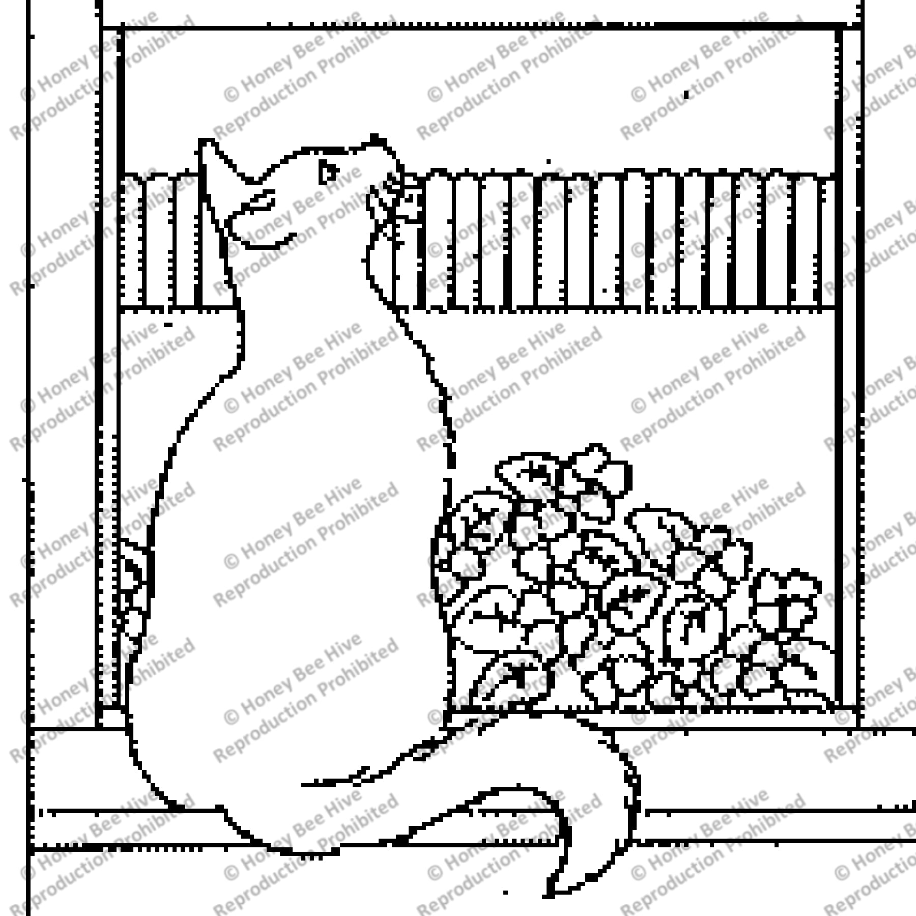 The Enchanted- Cat Only, rug hooking pattern